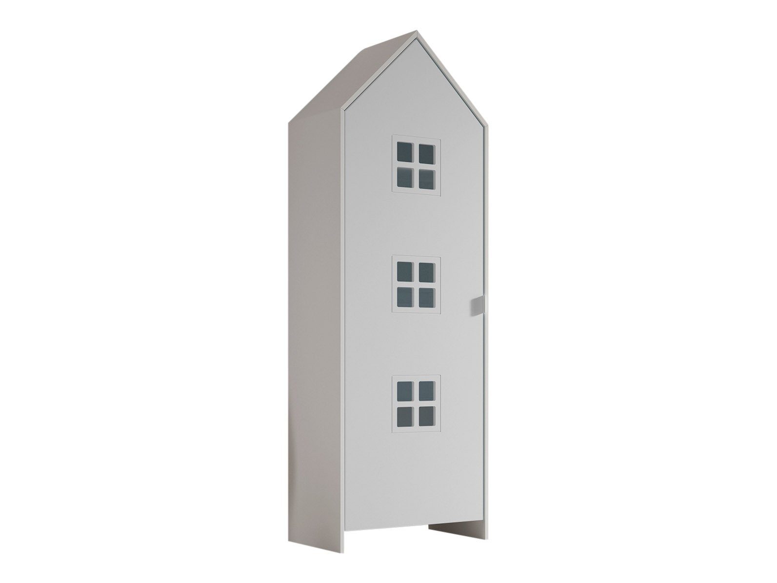 Vipack Kleiderschrank CASAMI BRUGES in Weiß lackiert, MDF - 57,6x171,3x37cm (BxHxT)