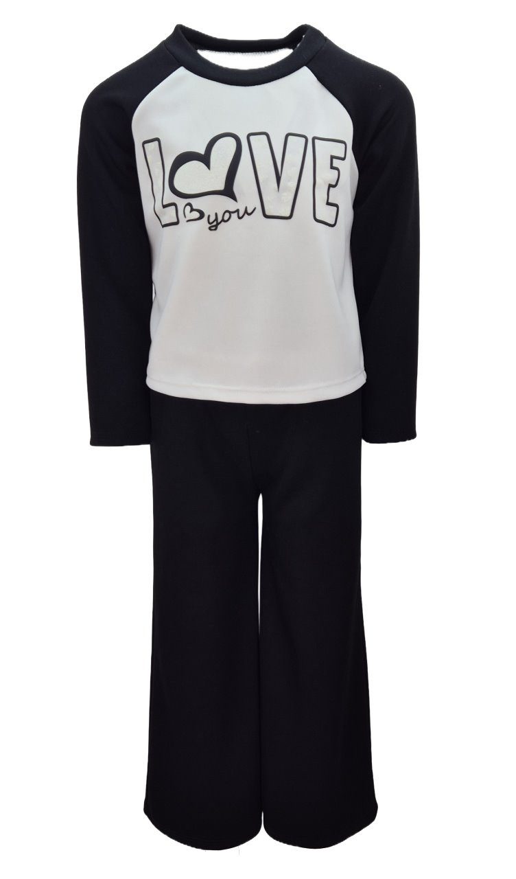 Girls Fashion Langarmshirt & Hose Sommer Set Langarmshirt + Hose, MS5338e (Set, Langarm-Shirt & Hose)