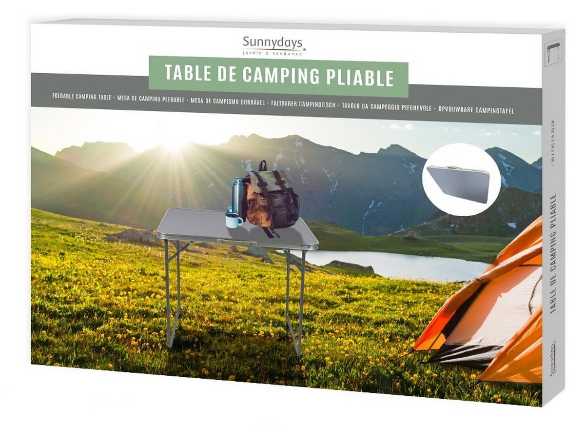 Sunnydays Campingtisch klappbarer Camping-Tisch Picknicktisch Partytisch