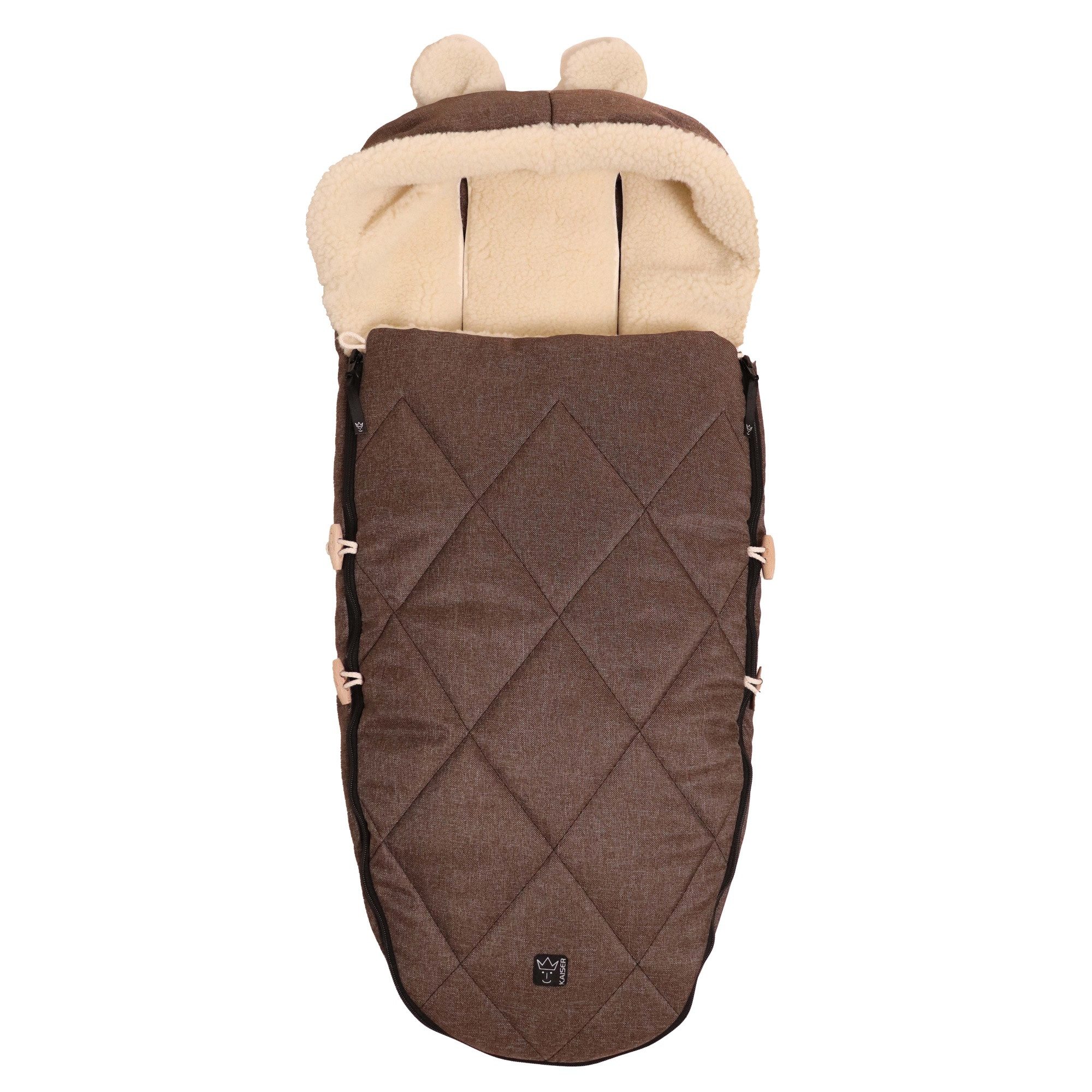Kaiser Fußsack XL Ears Wool, Kinderwagen Fußsack