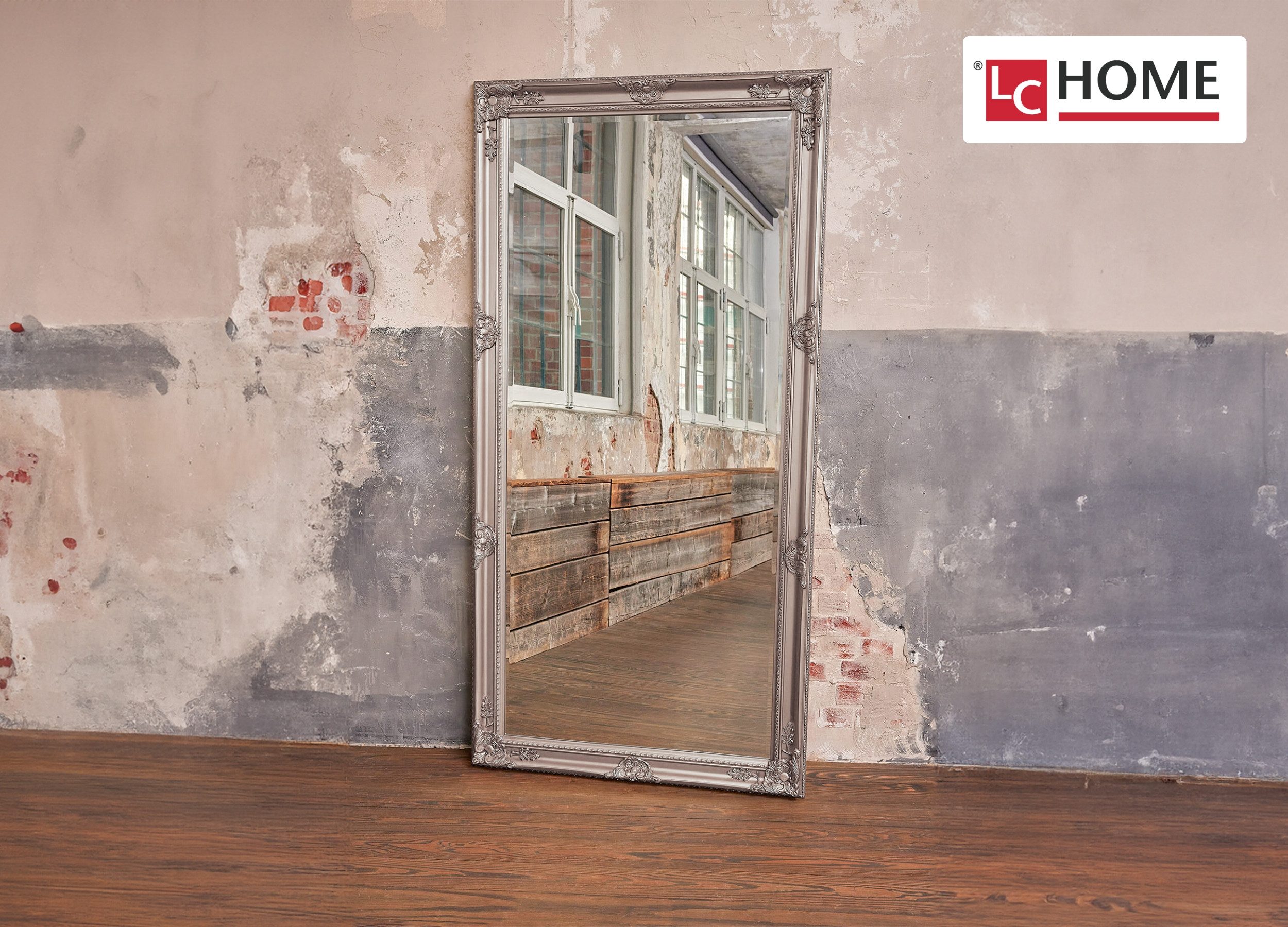 LC Home Spiegel Wandspiegel Barock Spiegel Antik-Stil Ganzkörperspiegel, An günstig online kaufen