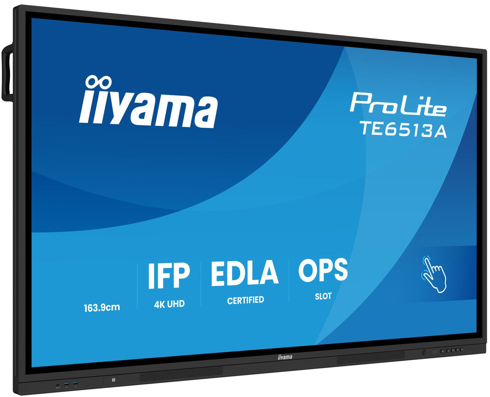 Iiyama ProLite TE6513A-B2AG LED-Monitor (3840 x 2160, 8 ms Reaktionszeit, IPS Panel)