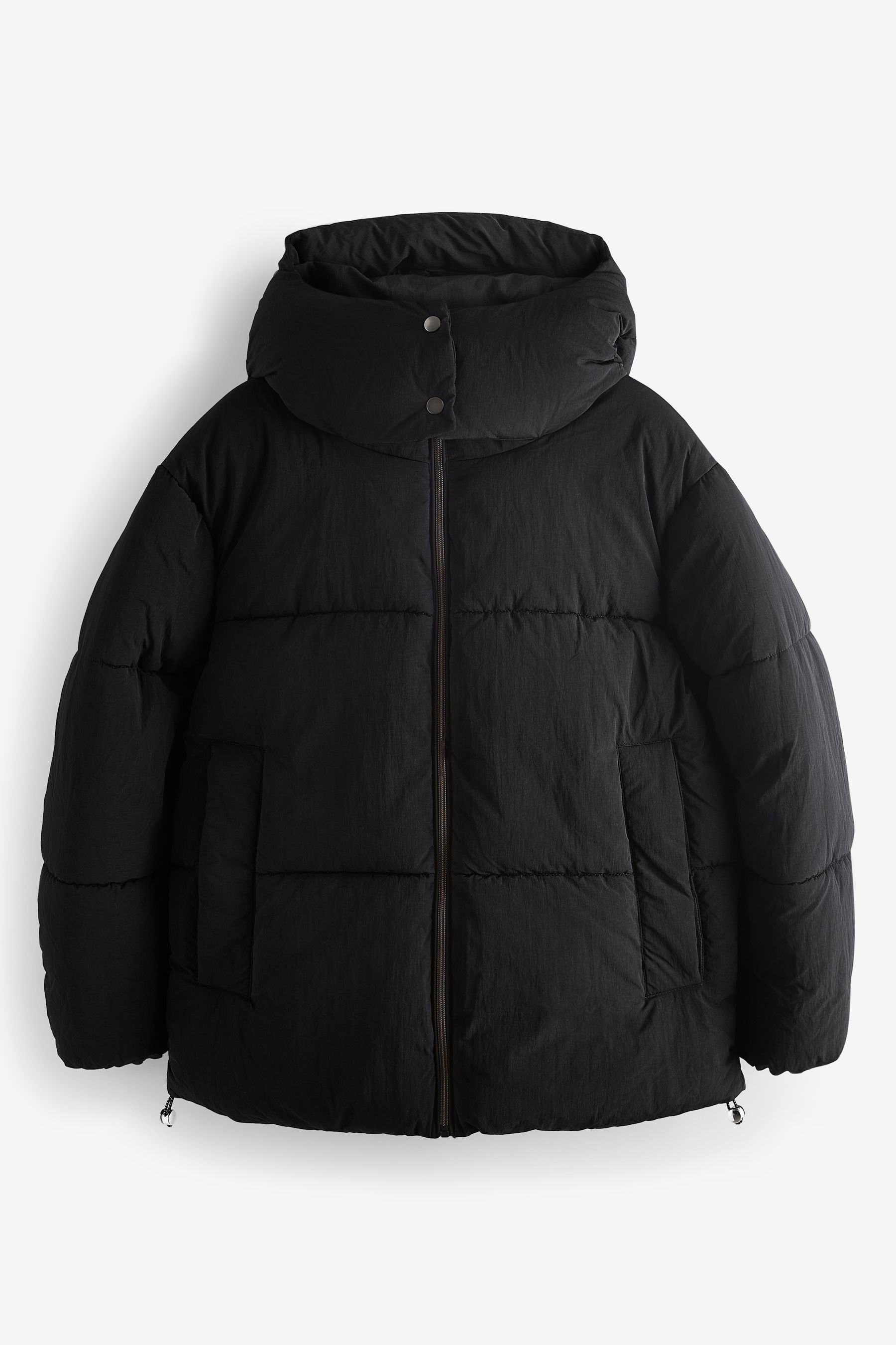 Next Steppjacke Steppmantel mit Kapuze (1-St)