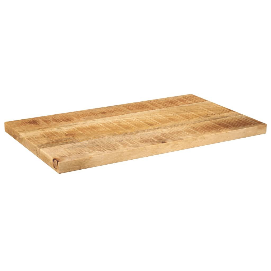 furnicato Tischplatte 40x20x2,5 cm Rechteckig Raues Massivholz (1 St)