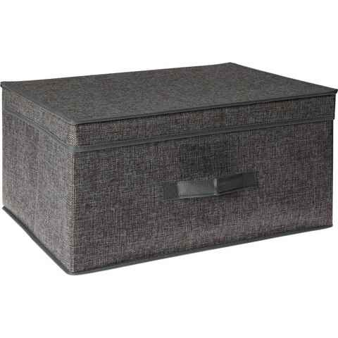 HTI-Living Aufbewahrungsbox Aufbewahrungsbox 44 x 33 x 22 cm Grau (Stück, 1 St., 1 Aufbewahrungsbox), Ordnungsbox