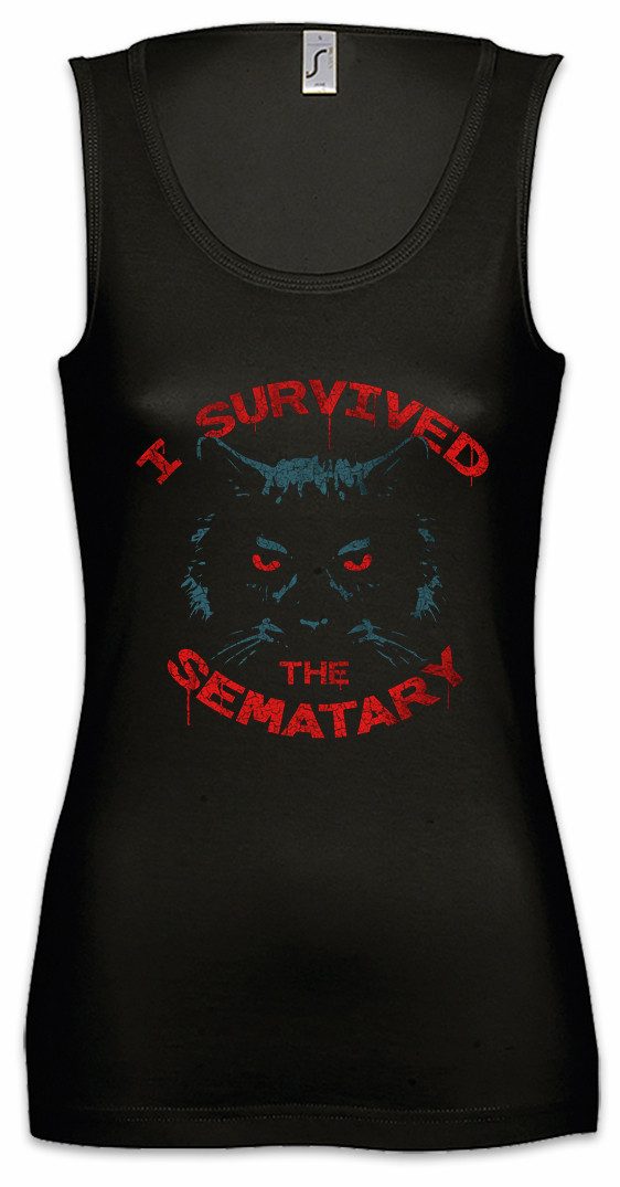 Tanktop I Survived The Sematary Ärmelloses Damen T-Shirt Pet Friedhof Der
