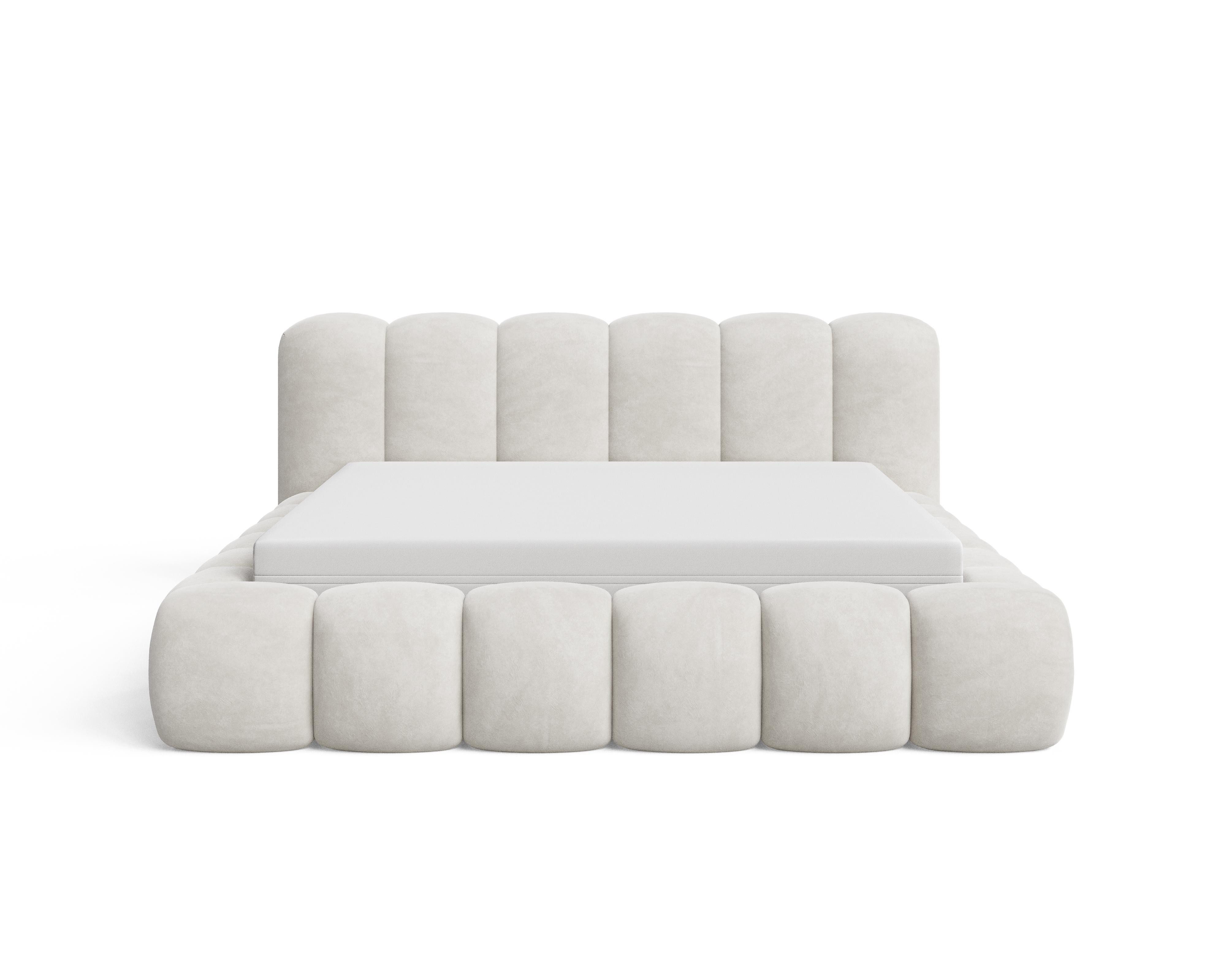 Chilly Möbel Polsterbett Stoff mit Stauraum und Hubfunktion Holzrahmen (Boxbett ohne Matratze in vielen Farben, 1-tlg., 140x200 160x200 180x200 200x200cm), gepo – Bild 5 von 5