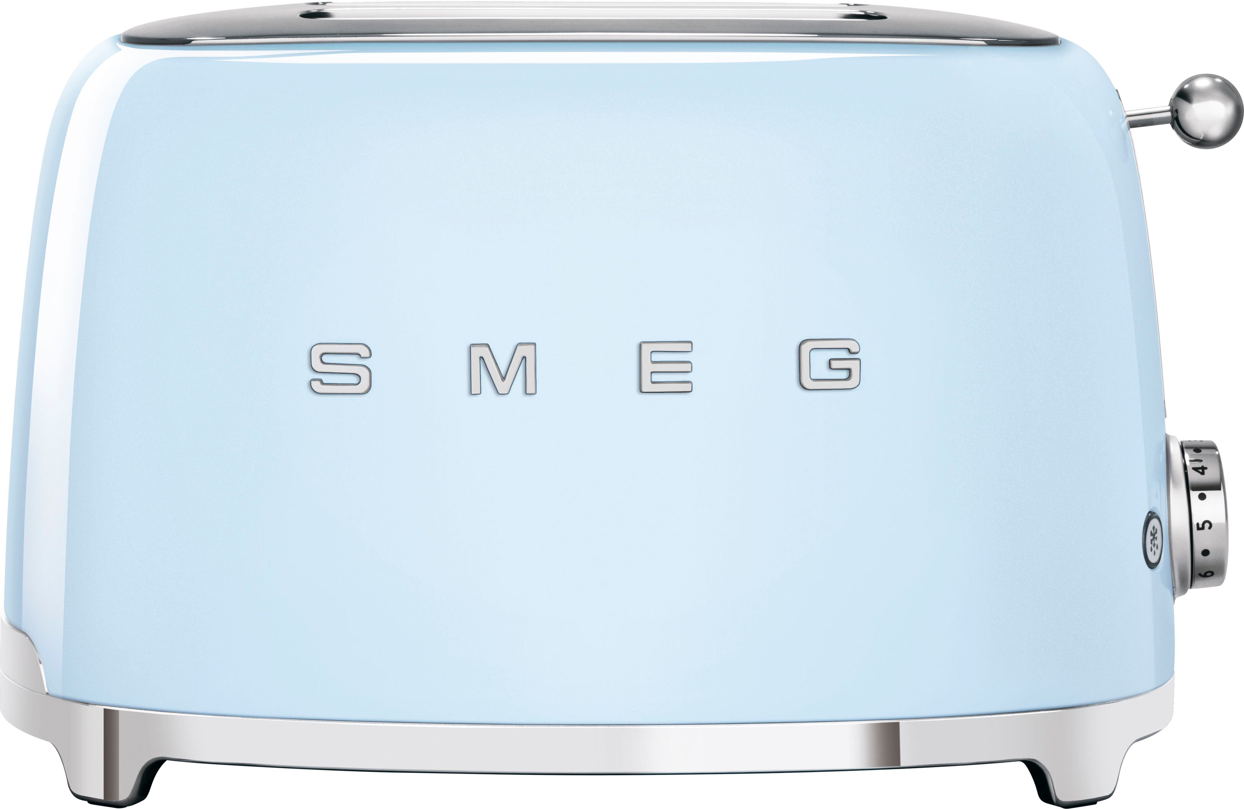 Smeg Toaster TSF01PBEU, 2 kurze Schlitze, für 2 Scheiben, 950 W