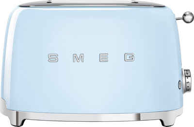 Smeg Toaster TSF01PBEU, 2 kurze Schlitze, für 2 Scheiben, 950 W