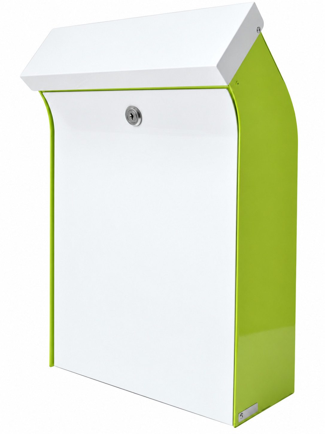 Max Knobloch Briefkasten Max Knobloch Briefkasten BENT DB7030 Limone/Verkehrsweiß
