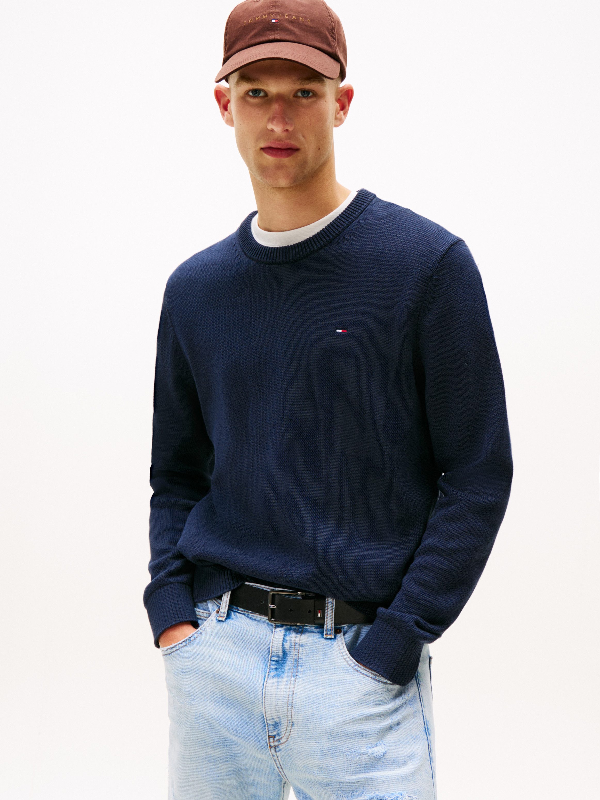 Tommy Jeans Rundhalspullover Slim fit mit günstig online kaufen