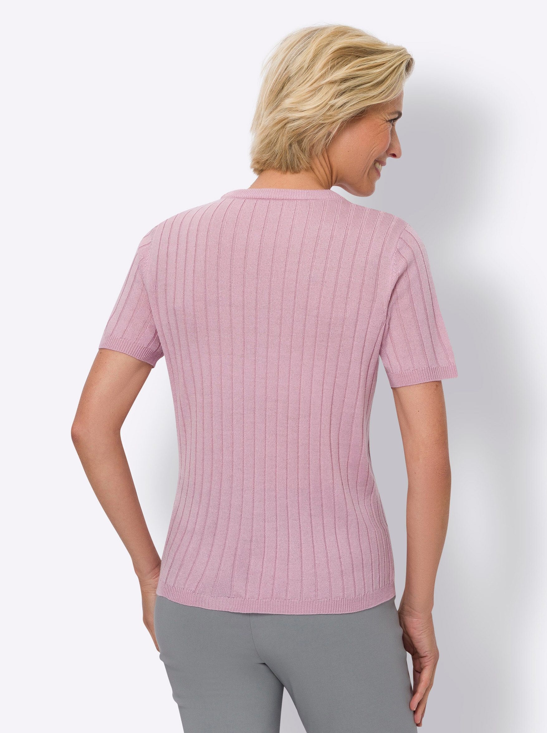 Sieh an! Strickpullover Kurzarmpullover günstig online kaufen