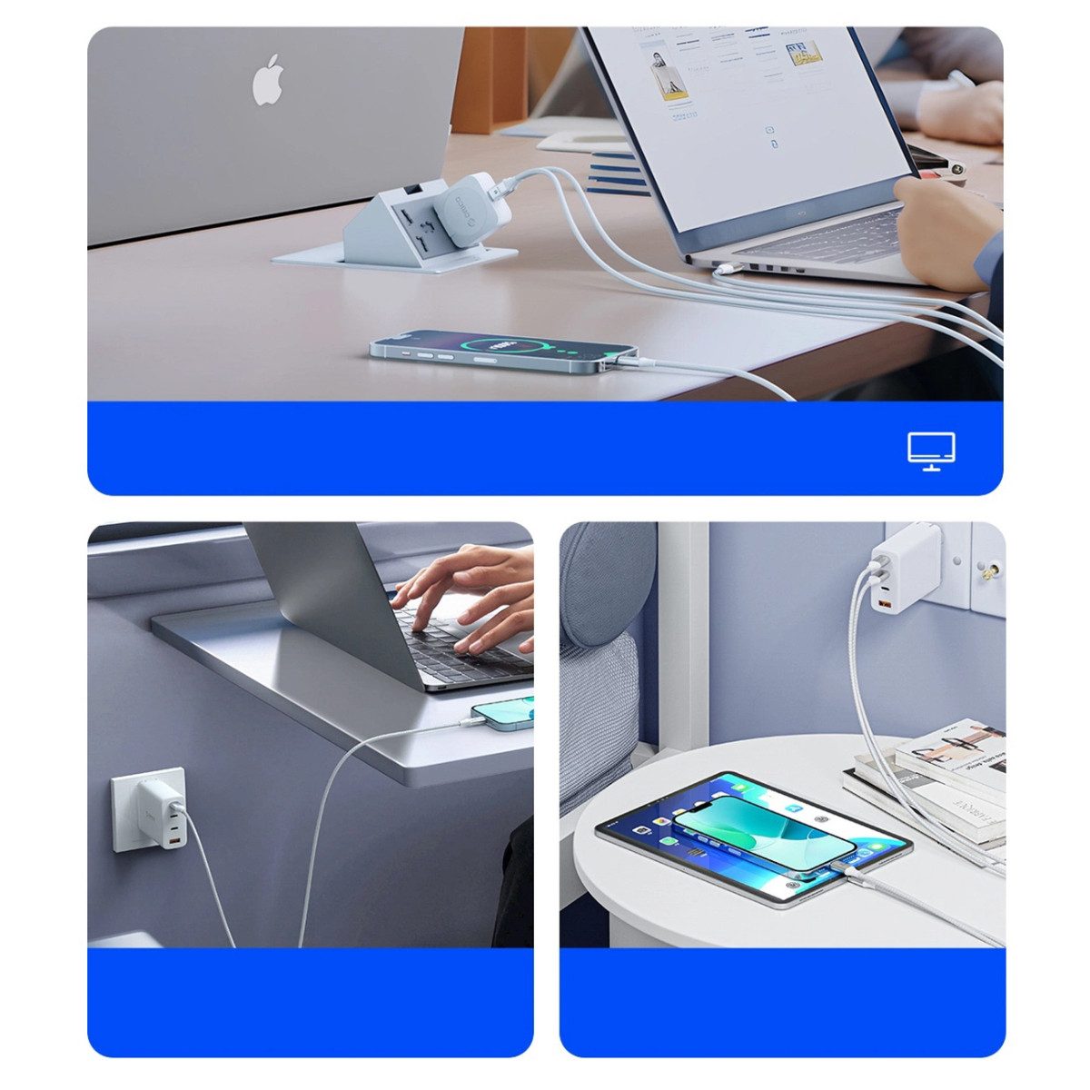 ORICO CDX USB-Kabel, USB-C, USB-C (100 cm), Power Delivery 60 W oder 100 W, USB-C auf USB-C, geflochtenes Nylon