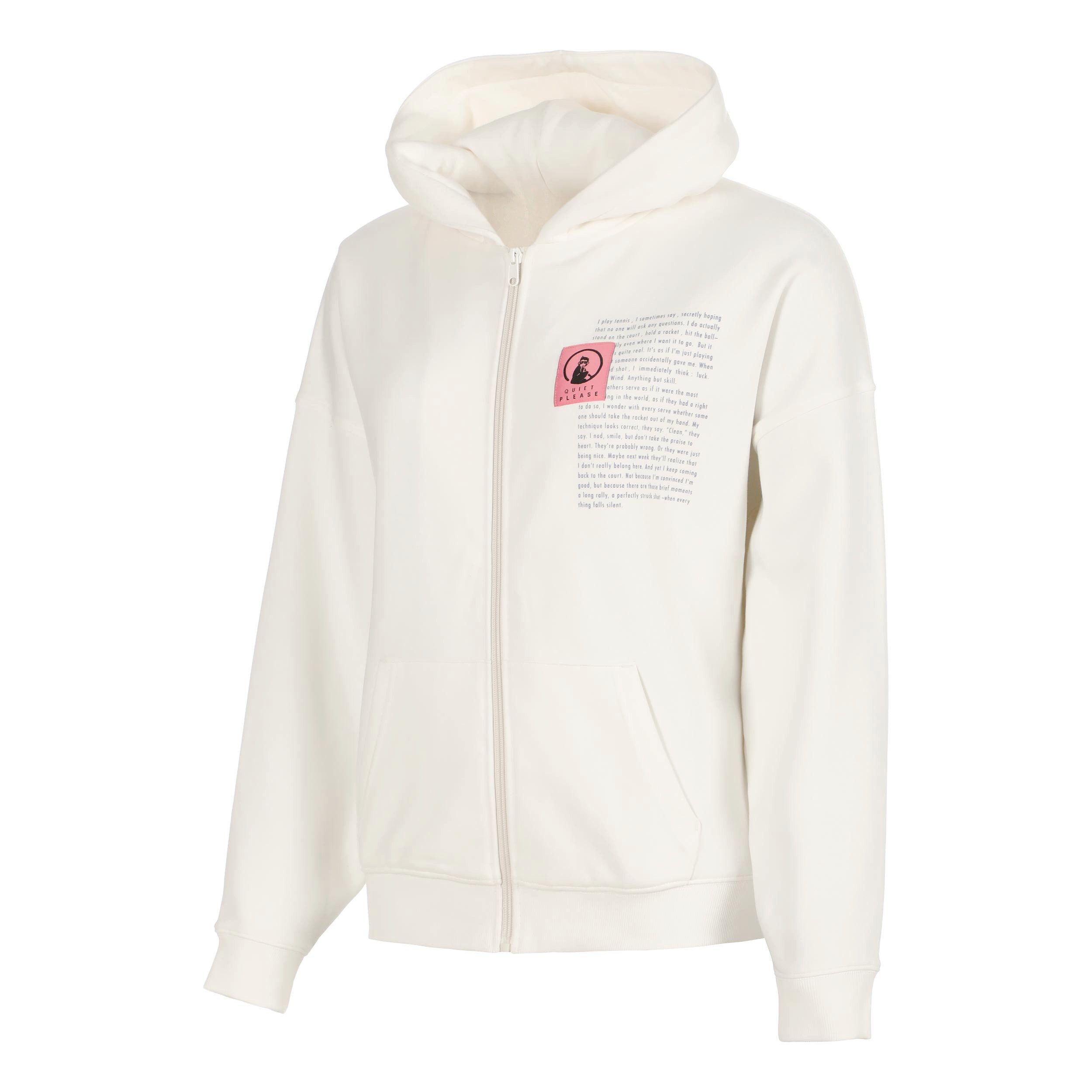 Quiet Please Sweatjacke Thoughts Patch Oversize