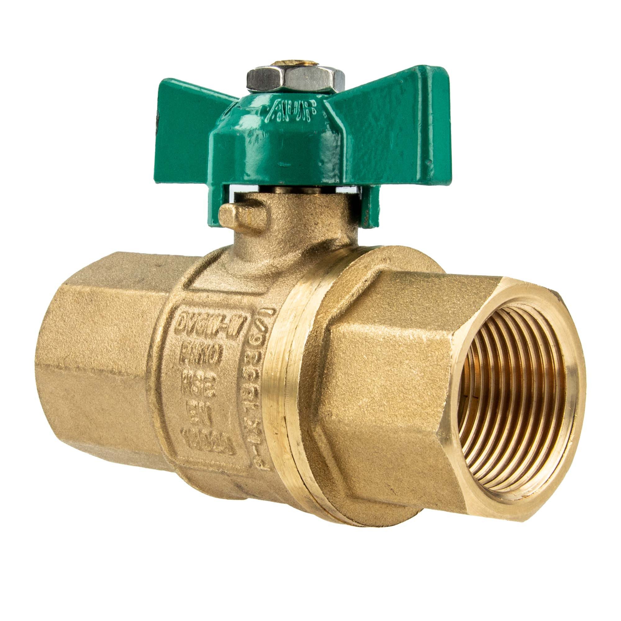 Hermann Schmidt Kugelhahn UNIWATER Trinkwasser-Kugelhahn Typ 1447 beidseitig IG, Zulassungen: DVGW für Trinkwasser