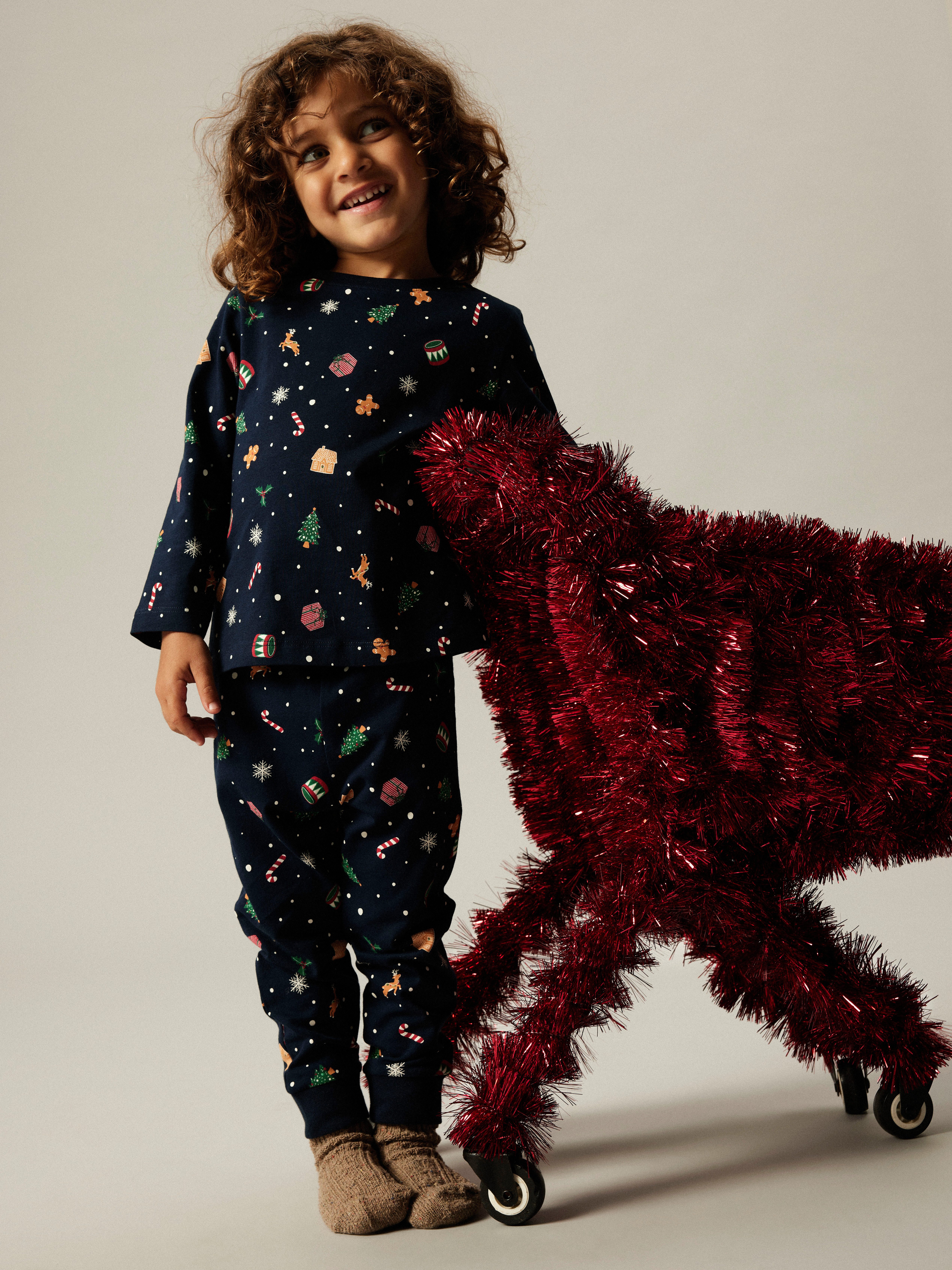 Name It Schlafanzug NMNVISMAS LS NIGHTSET (Set, 2 tlg)