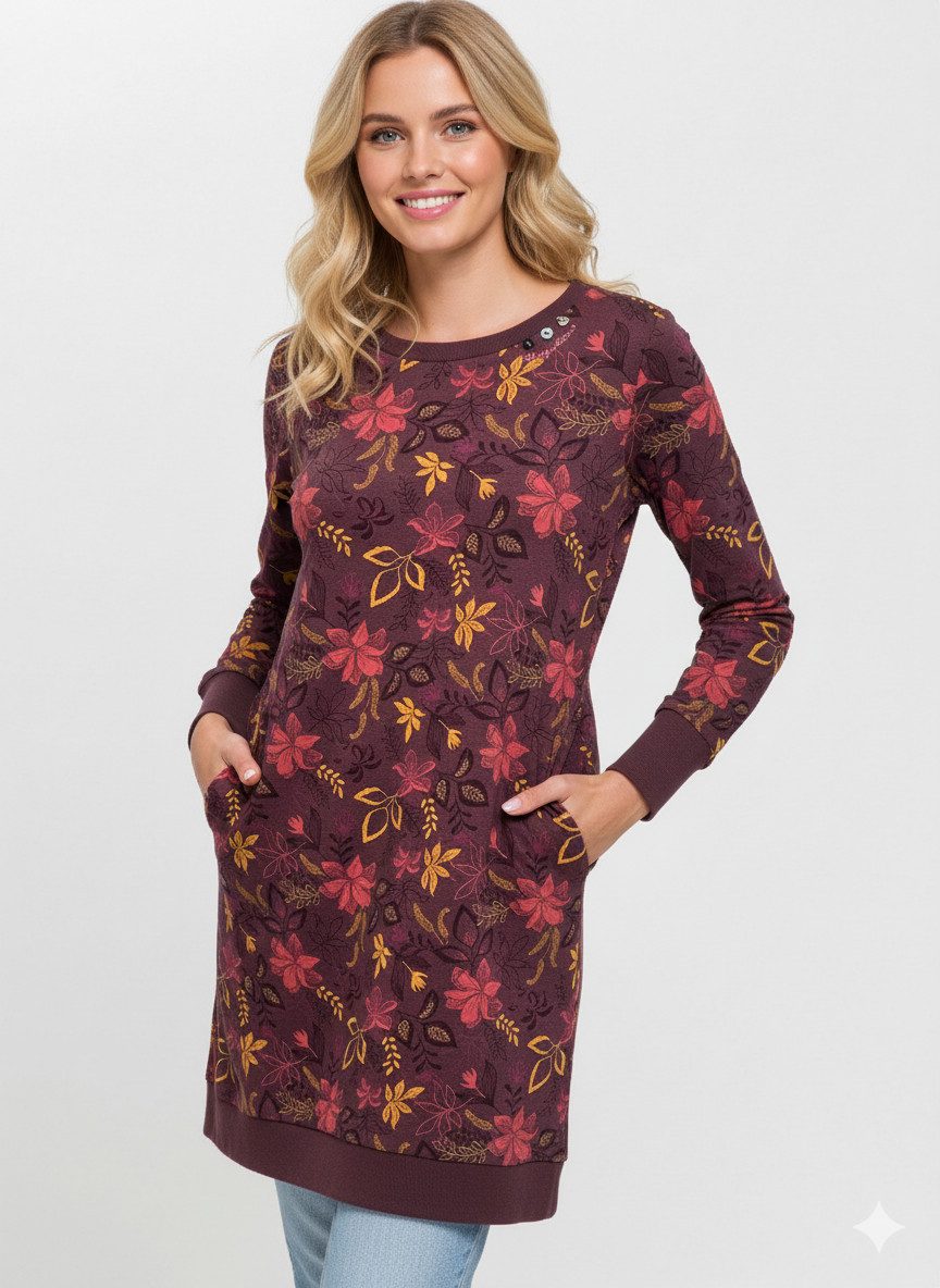 Ragwear Sweatkleid MENITA FLOWERS O günstig online kaufen