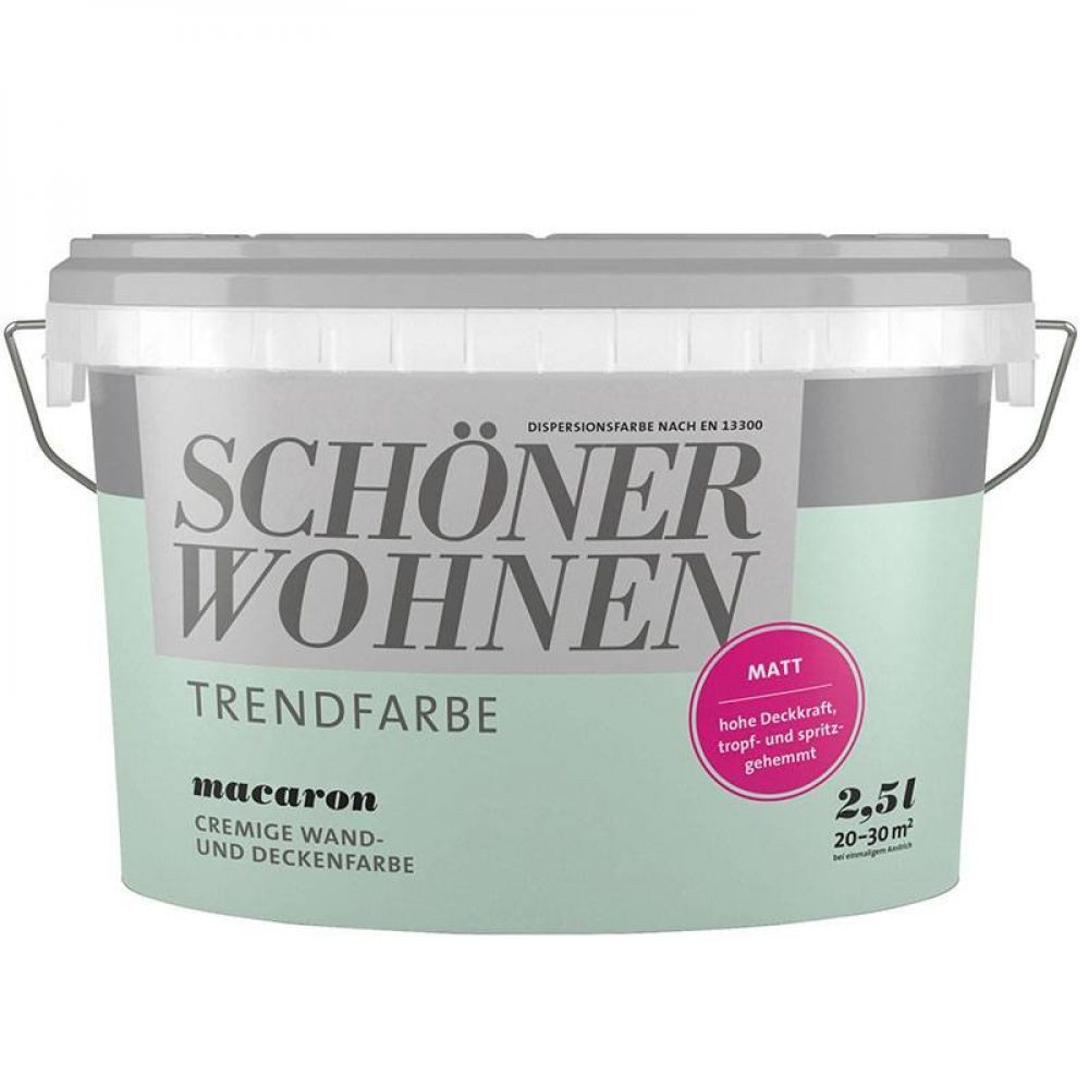 SCHÖNER WOHNEN FARBE Wandfarbe SW Trend Wandfarbe matt 2,5L macaron 6509