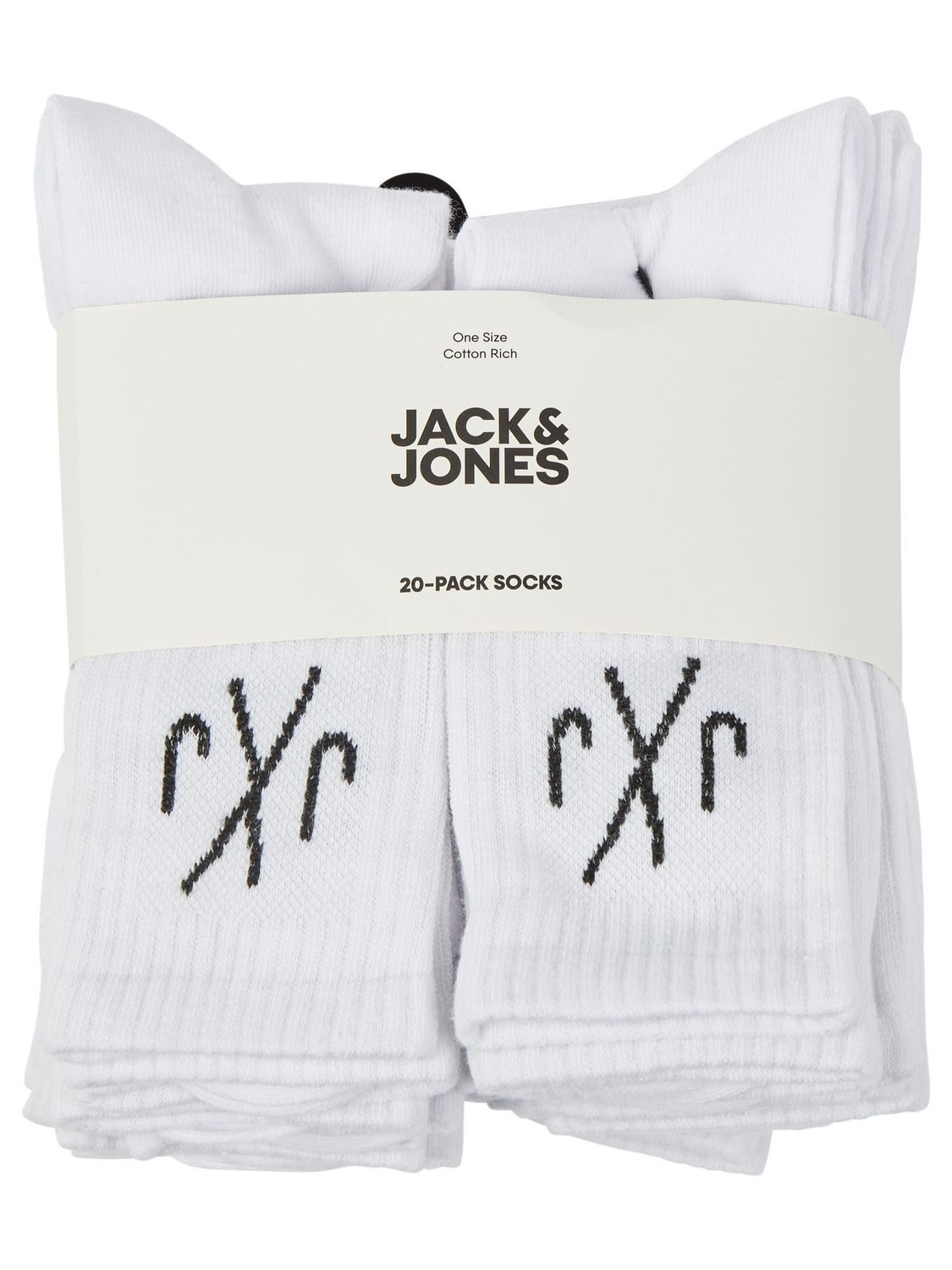 Jack & Jones Sportsocken JACDIRECT TENNIS SOCK 20 PACK (20-Paar) aus Baumwollmix