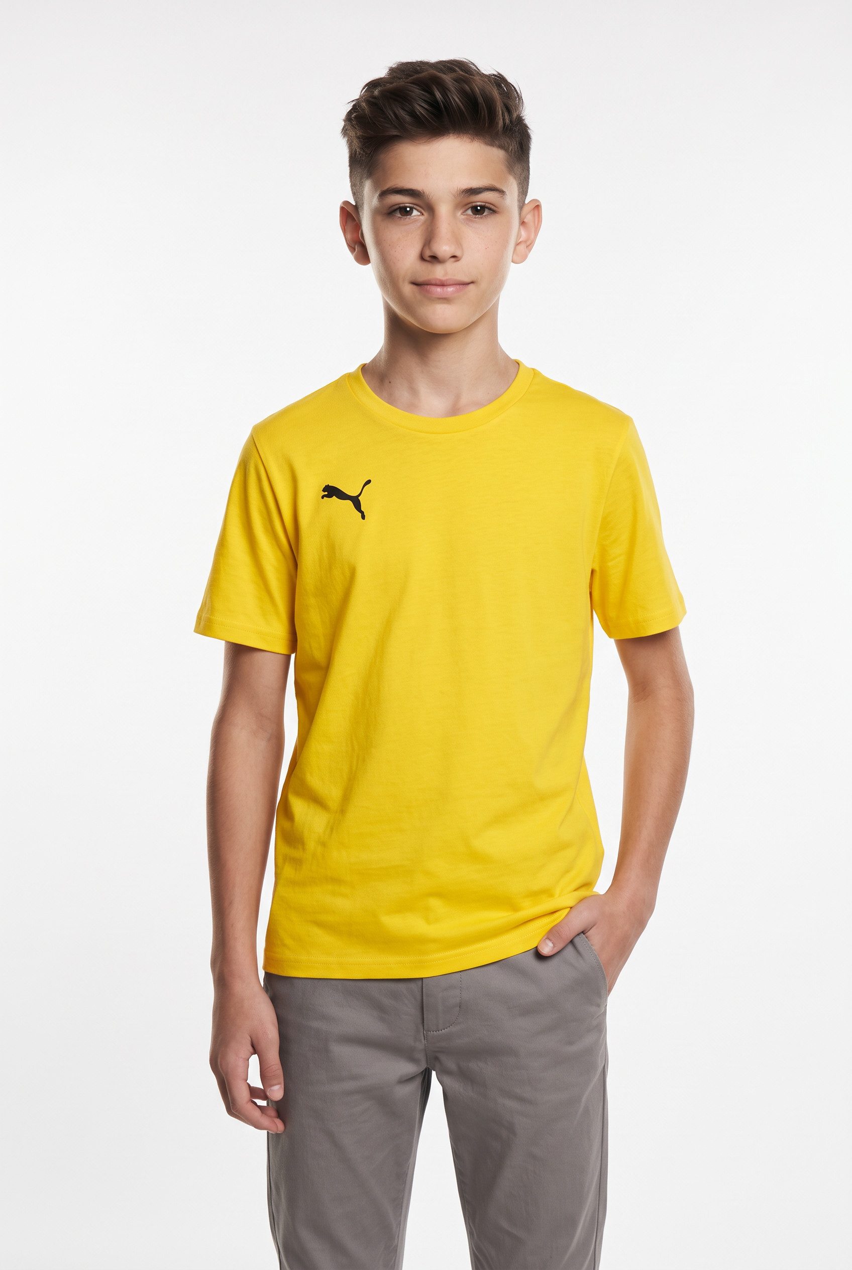 PUMA Trainingsshirt TEAMGOAL CASUALS TEE JR für Jugendliche, Kurzarm, für sportliche Aktivitäten