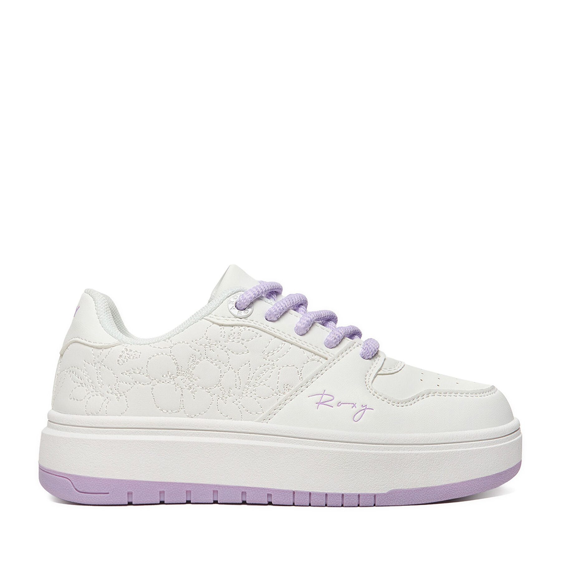 Roxy Roxy Sneakers Mädchen Weiß ROXY-CEOWB-3512701 Weiß Lila Sneaker – Bild 5 von 5