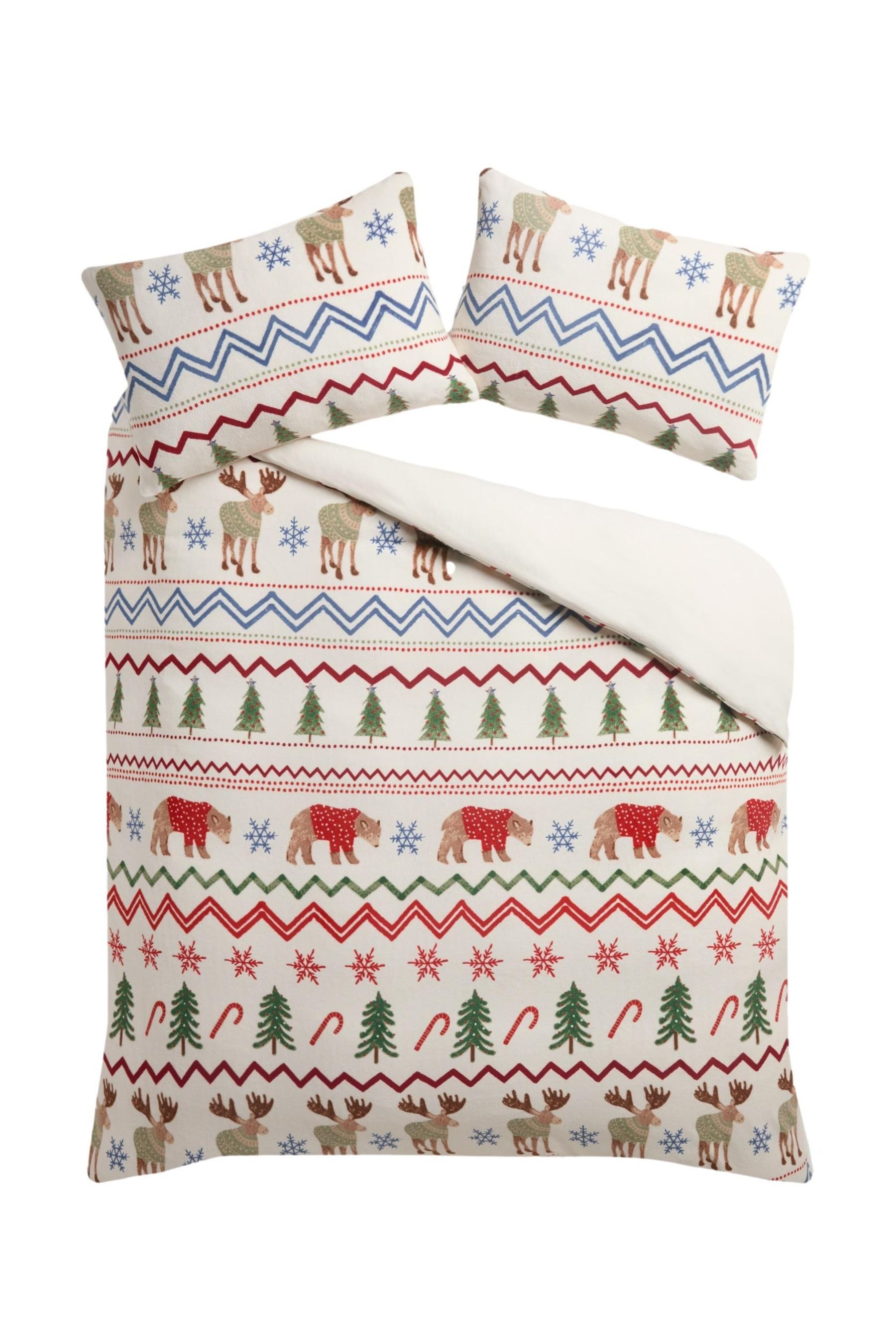Next Bett-Set Weihnachtliche Bettgarnitur aus Fleece, günstig online kaufen