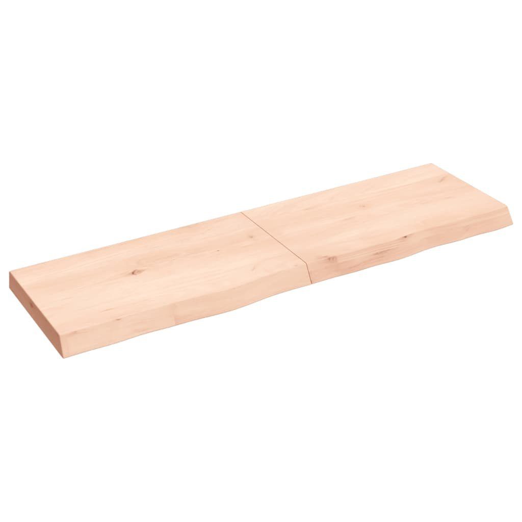 Unbehandelt 140x40x(2-6) Tischplatte Massivholz Eiche cm furnicato