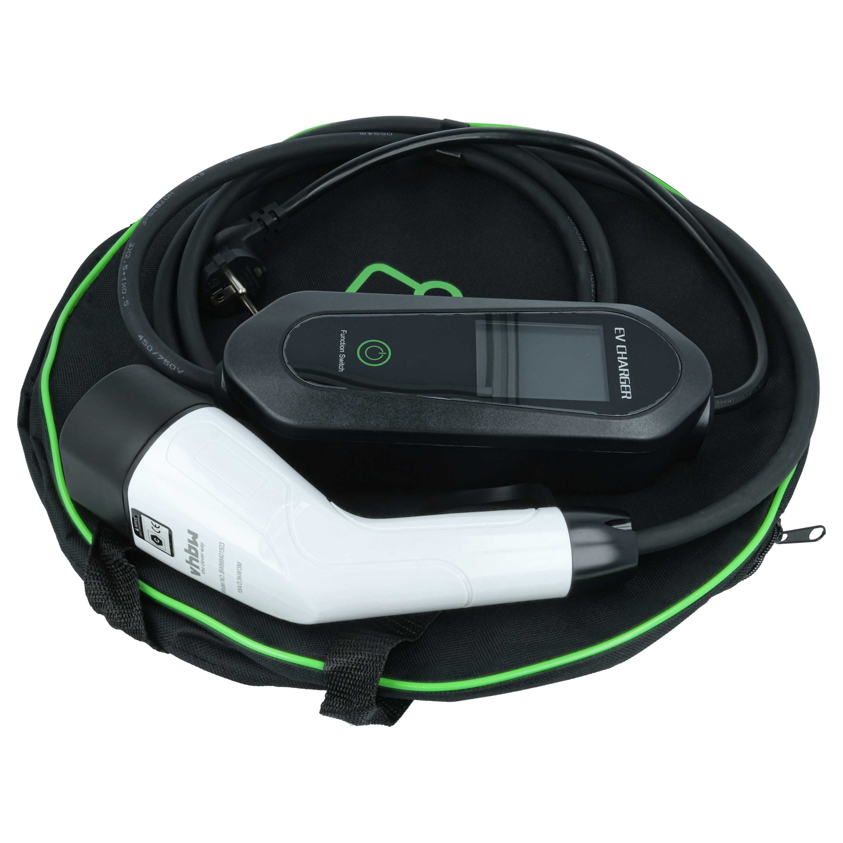 vhbw für Elektroauto / Plug-in-Hybrid Autoladekabel, Gummischutzkappe,Überhitzungsschutz,Unterspannungsschutz