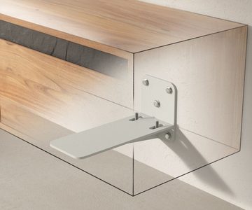 DELIFE Lowboard Wandkonsole, Set für Lowboards TV-Tisch Schwebend Wandkonsole Schwerlast