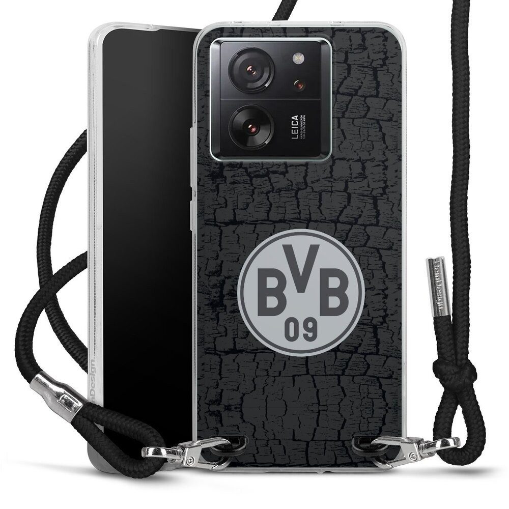 DeinDesign Handyhülle BVB Borussia Dortmund Trikot BVB Trikot Kohle und Stahl, Xiaomi 13T Pro Handykette Hülle mit Band Case zum Umhängen
