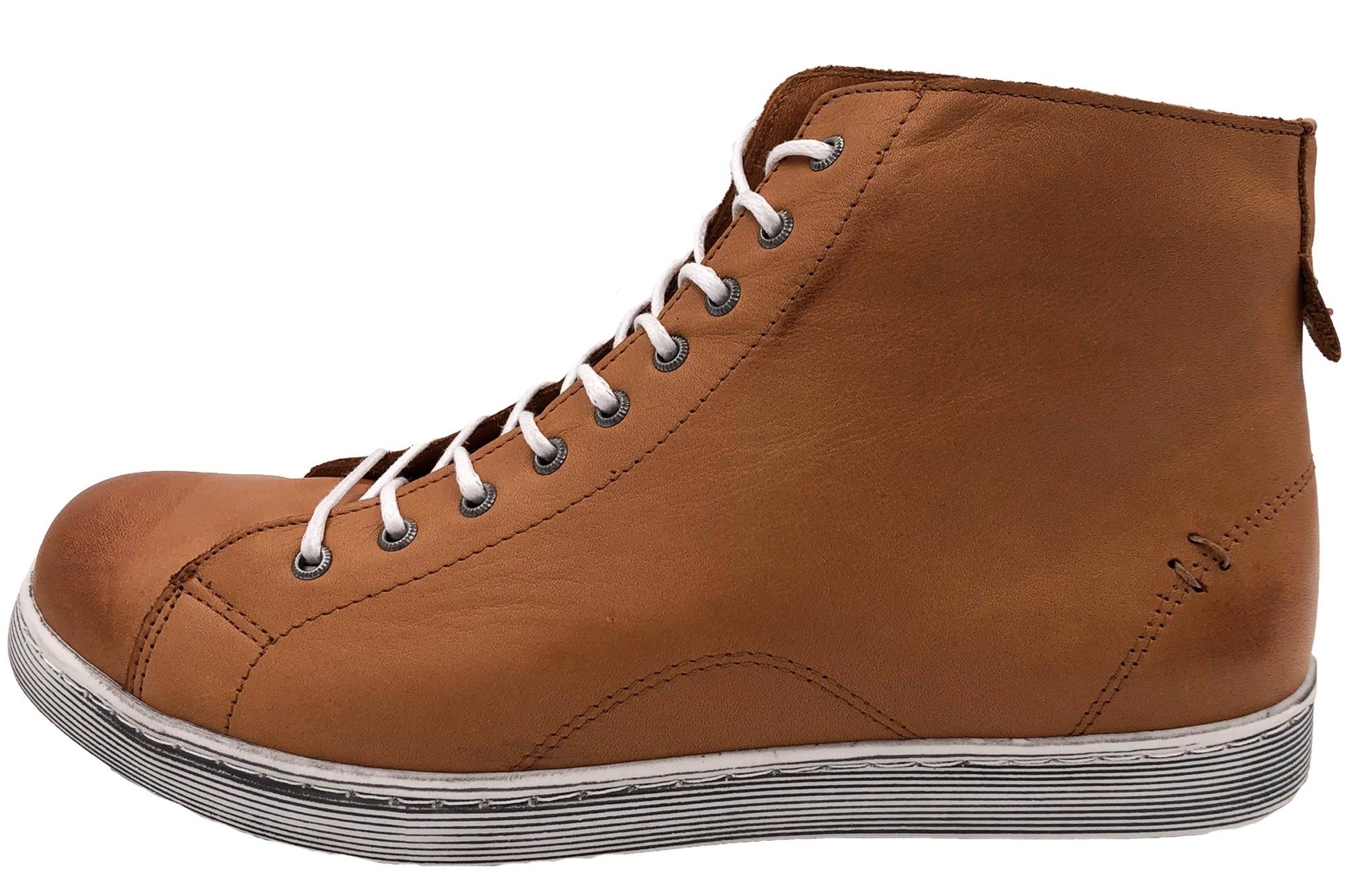 Andrea Leder Conti Cognac Sneakerboots Damen