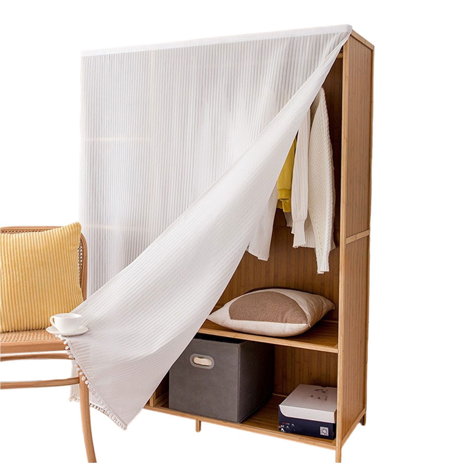 Refttenw Duschvorhang SchrBnk Kleiderschrank Sichtschutz Staubvorhang mit K günstig online kaufen