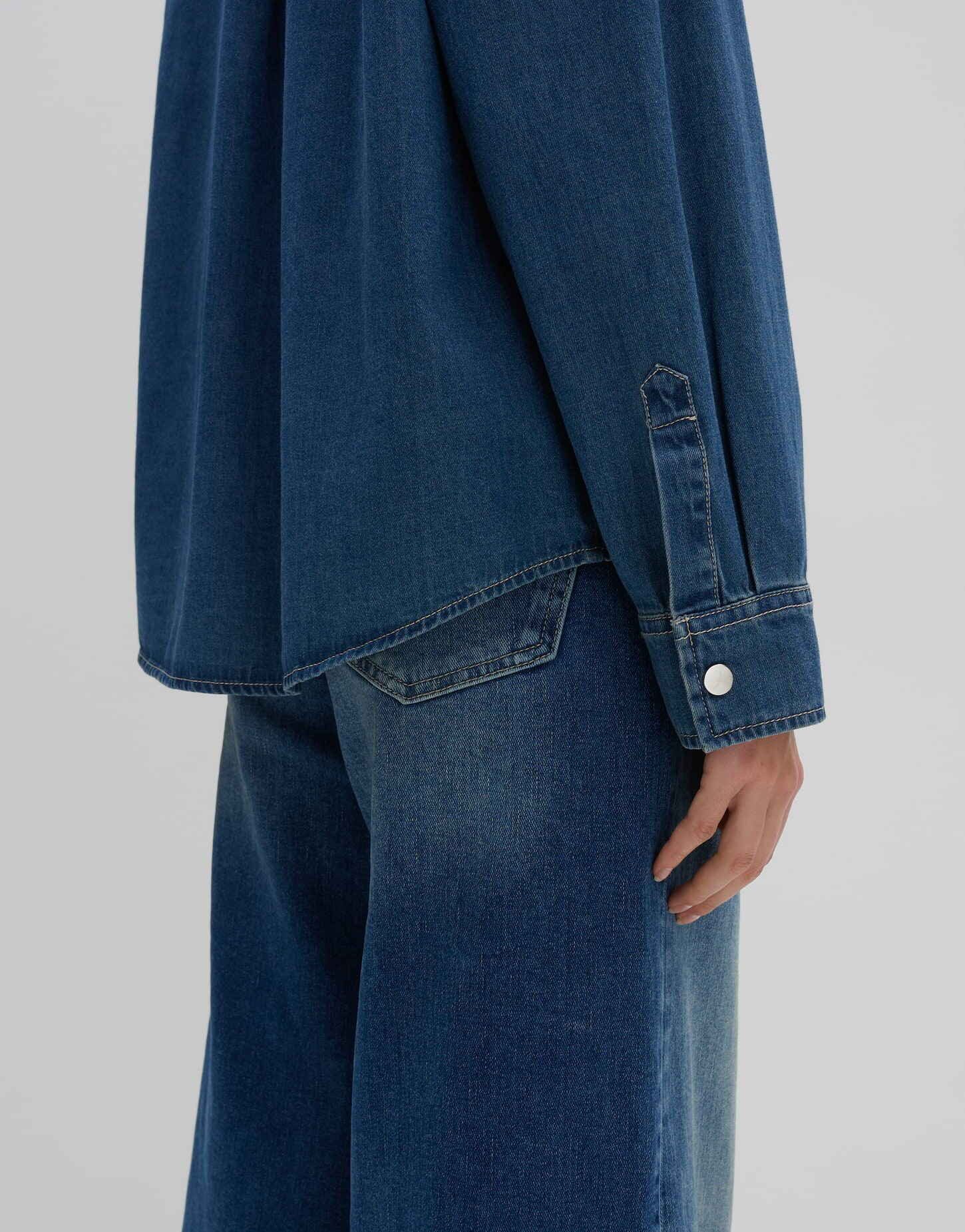 someday Langarmbluse ZADDISON Regular aus Denim