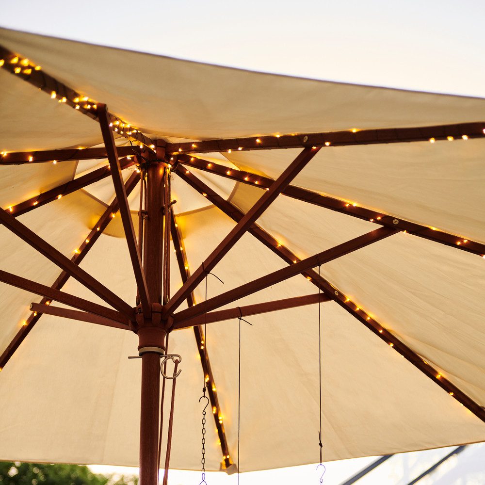 Sirius Home A/S LED-Lichterkette Knirke Sonnenschirm Solar