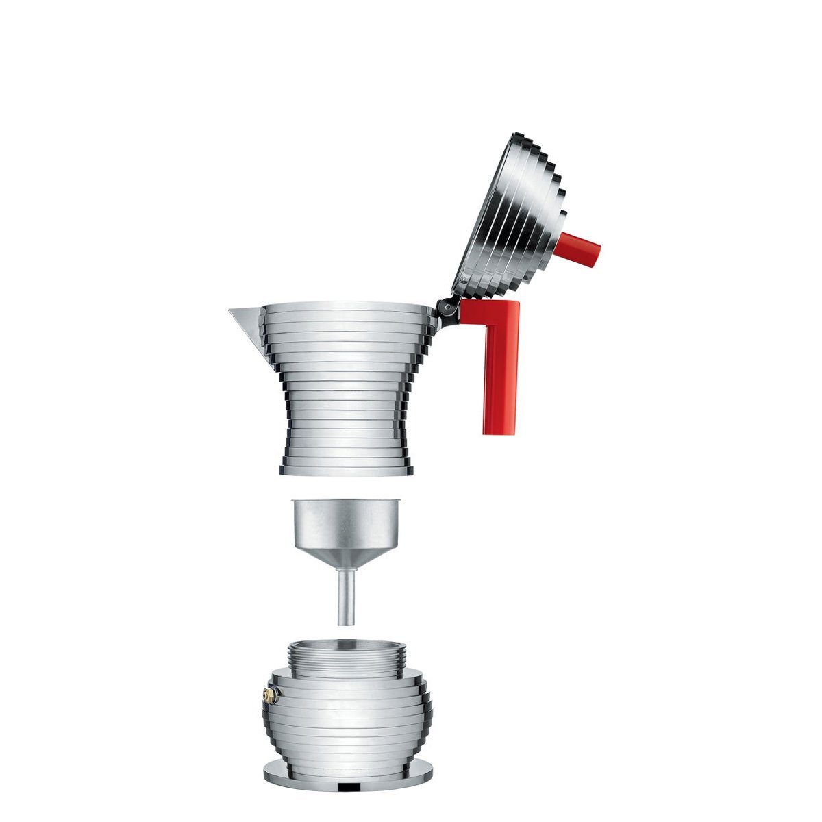 Alessi Espressokocher, 0.15l Kaffeekanne, Auch für Induktionsherde geeignet