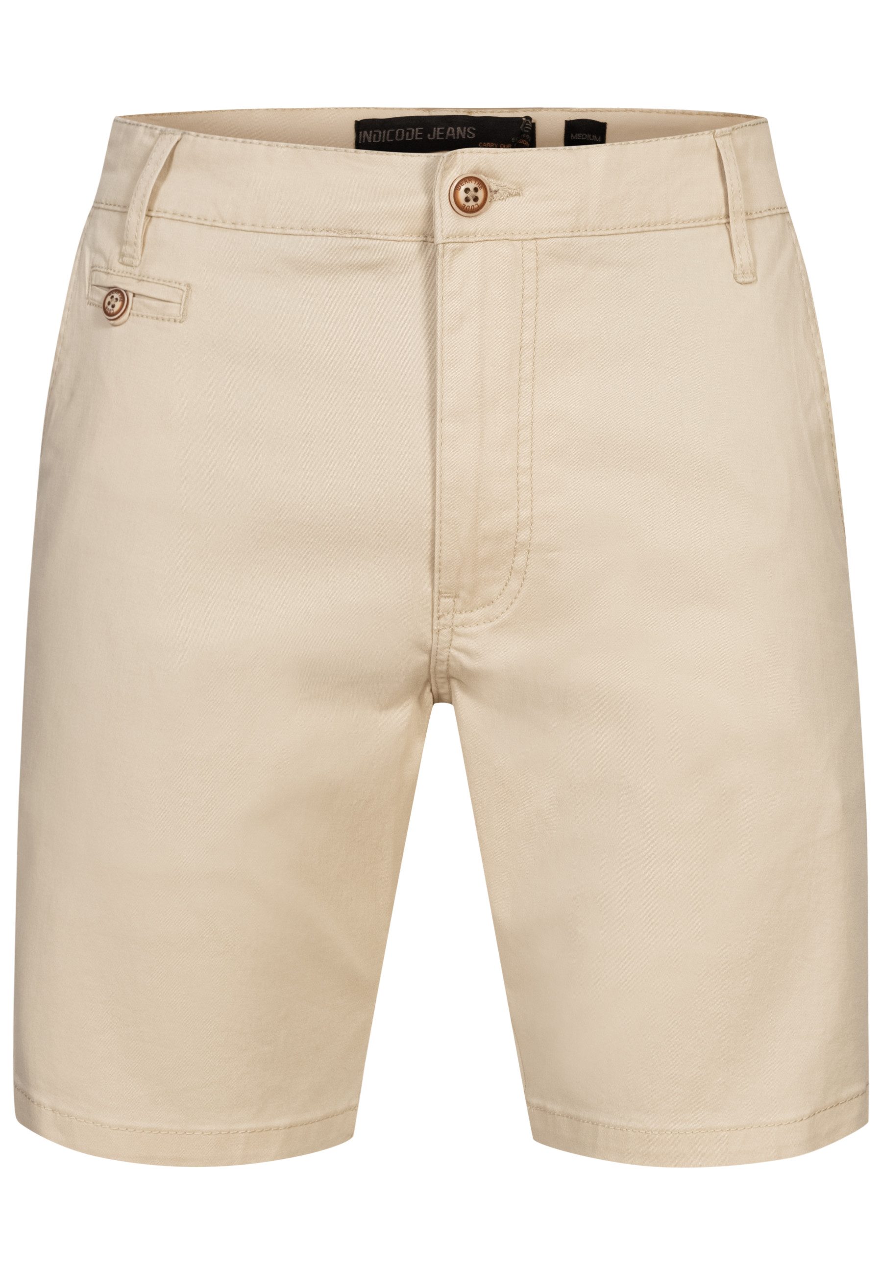 Indicode Chinoshorts INSylvester aus elastischer Baumwoll-Qualität günstig online kaufen