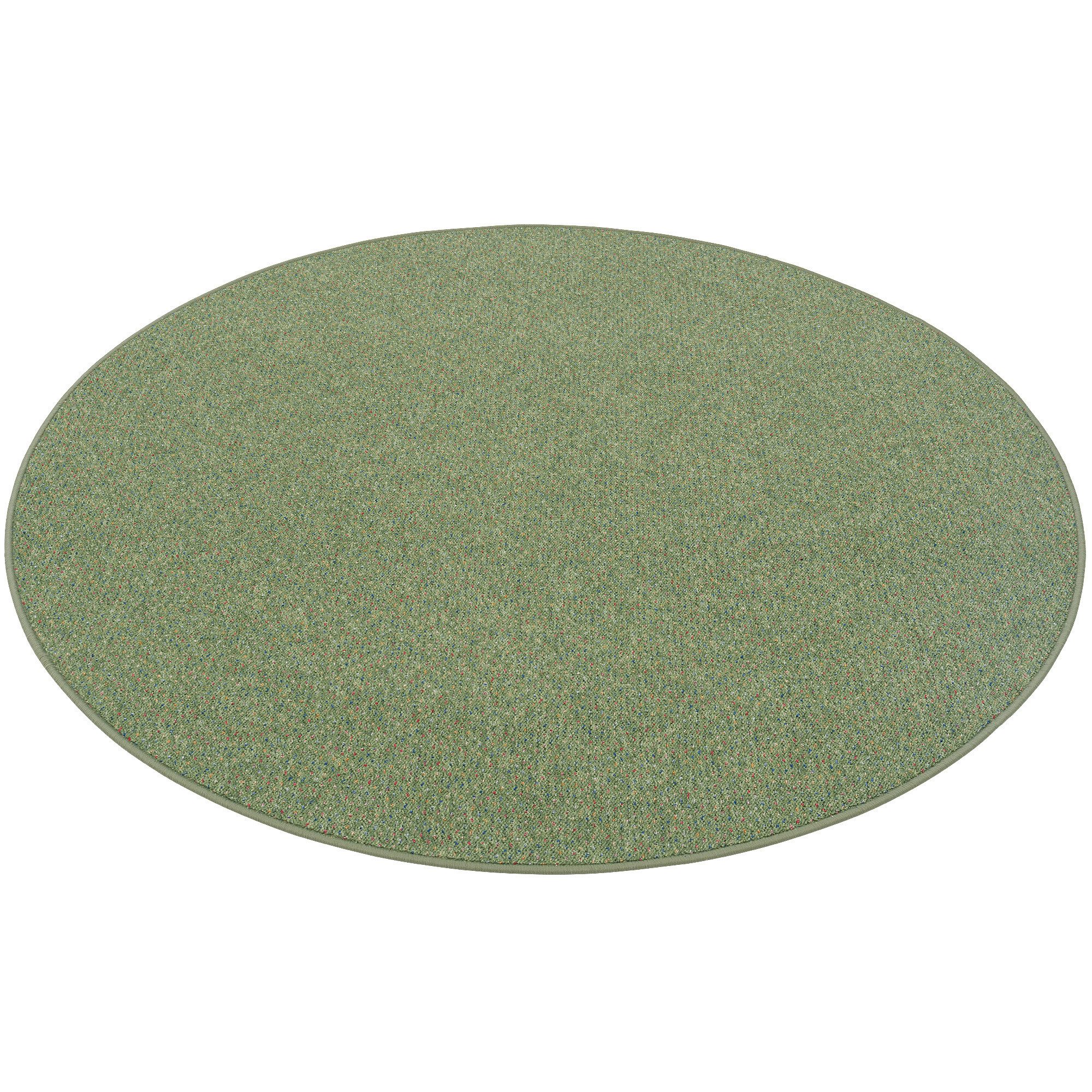 Snapstyle Veloursteppich Schlingen Teppich Alma Meliert Rund, Rund, Höhe: 8 mm – Bild 5 von 5