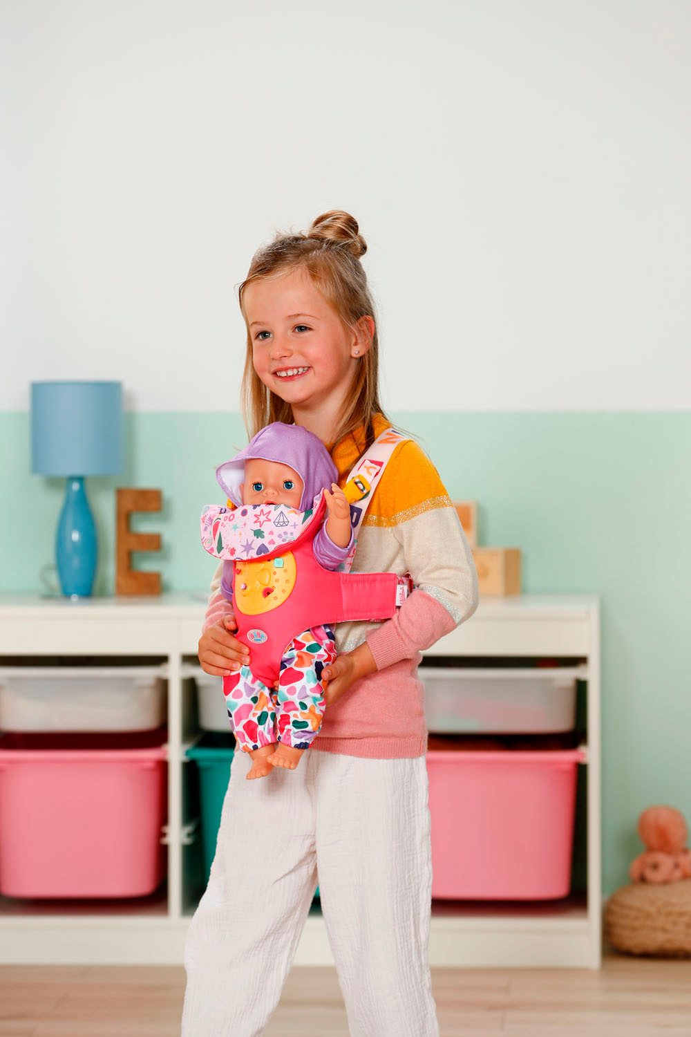 Baby Born Puppen Bauchtrage Pinplay Babytrage