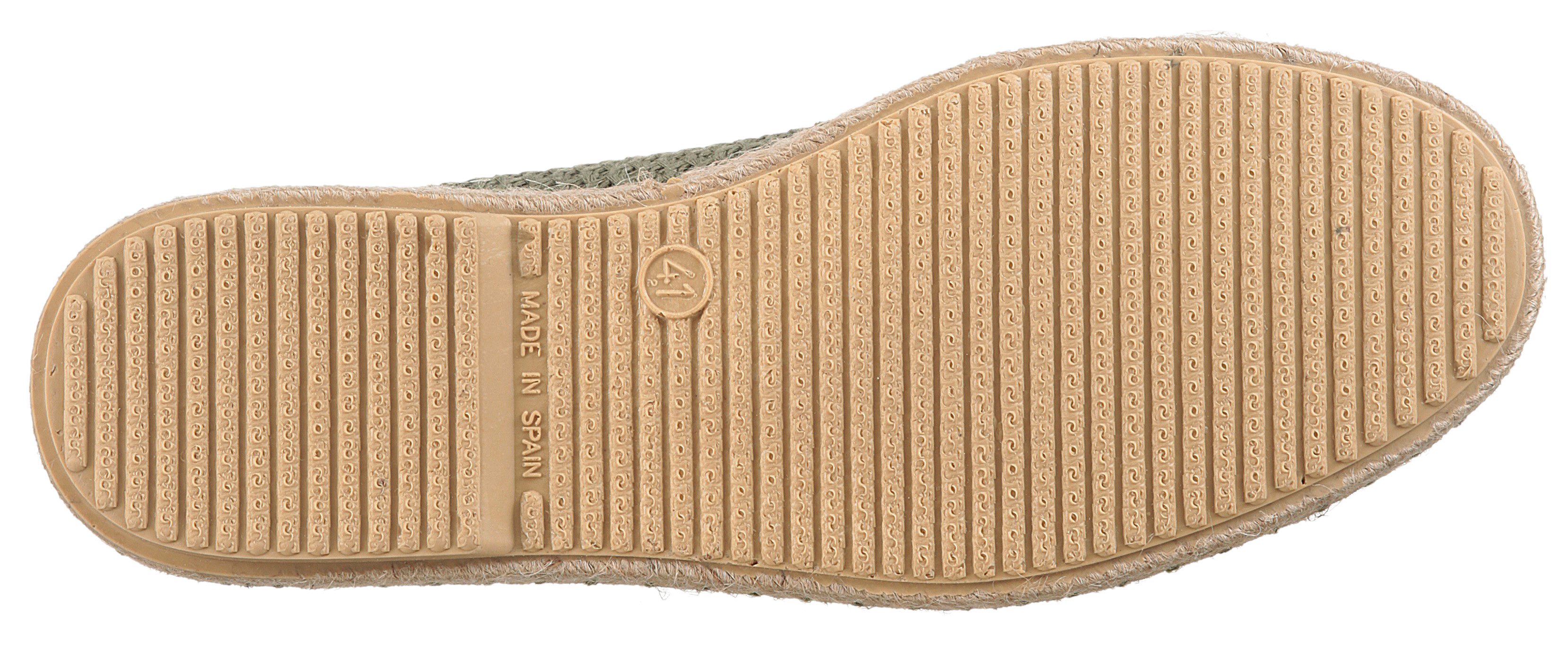 VERBENAS TRUMAN BUZZBEE Bootsschuh, Espadrilles, Sommerschuh, Schnürschuh mit Juterahmen