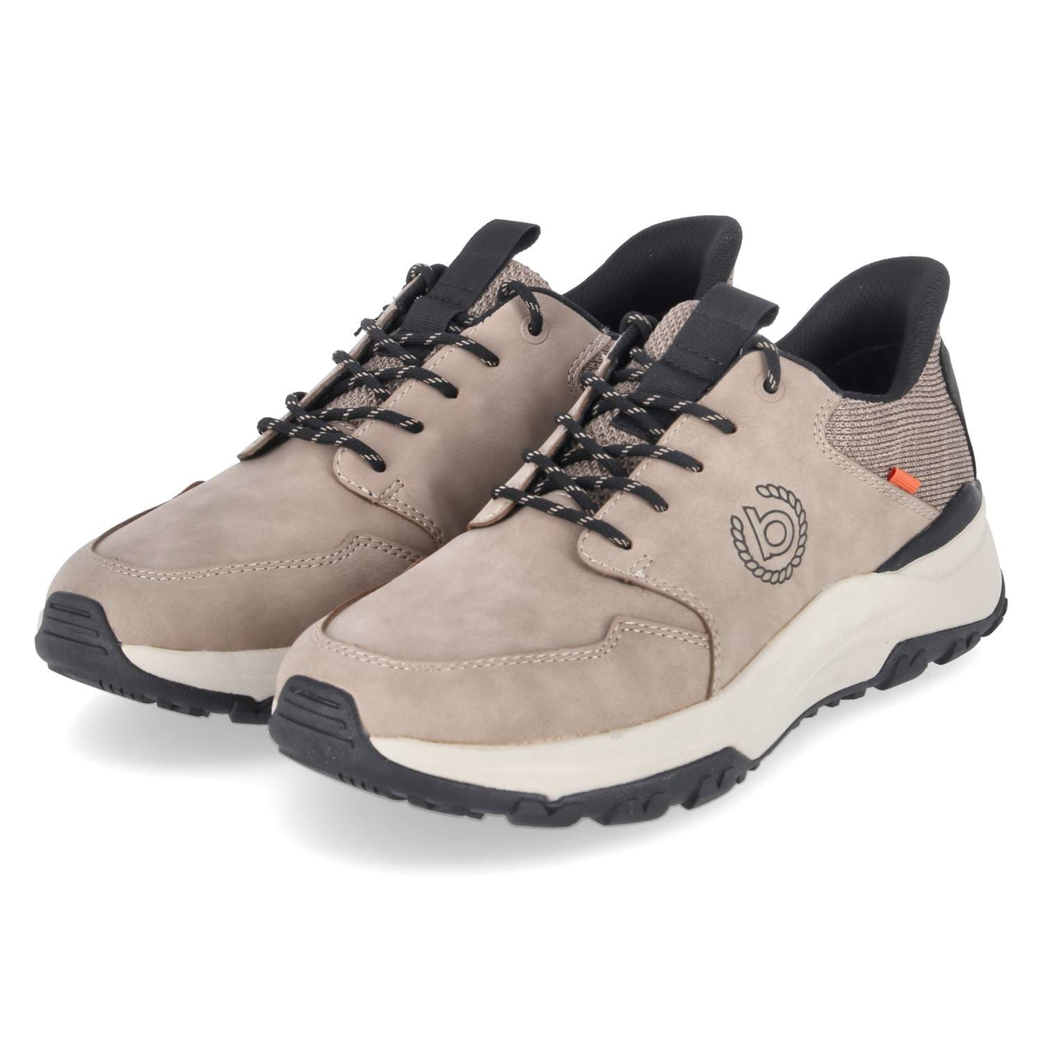 bugatti Bugatti 322AVL025500-5200 Herren Textil & Synthetik beige Schnürschuh