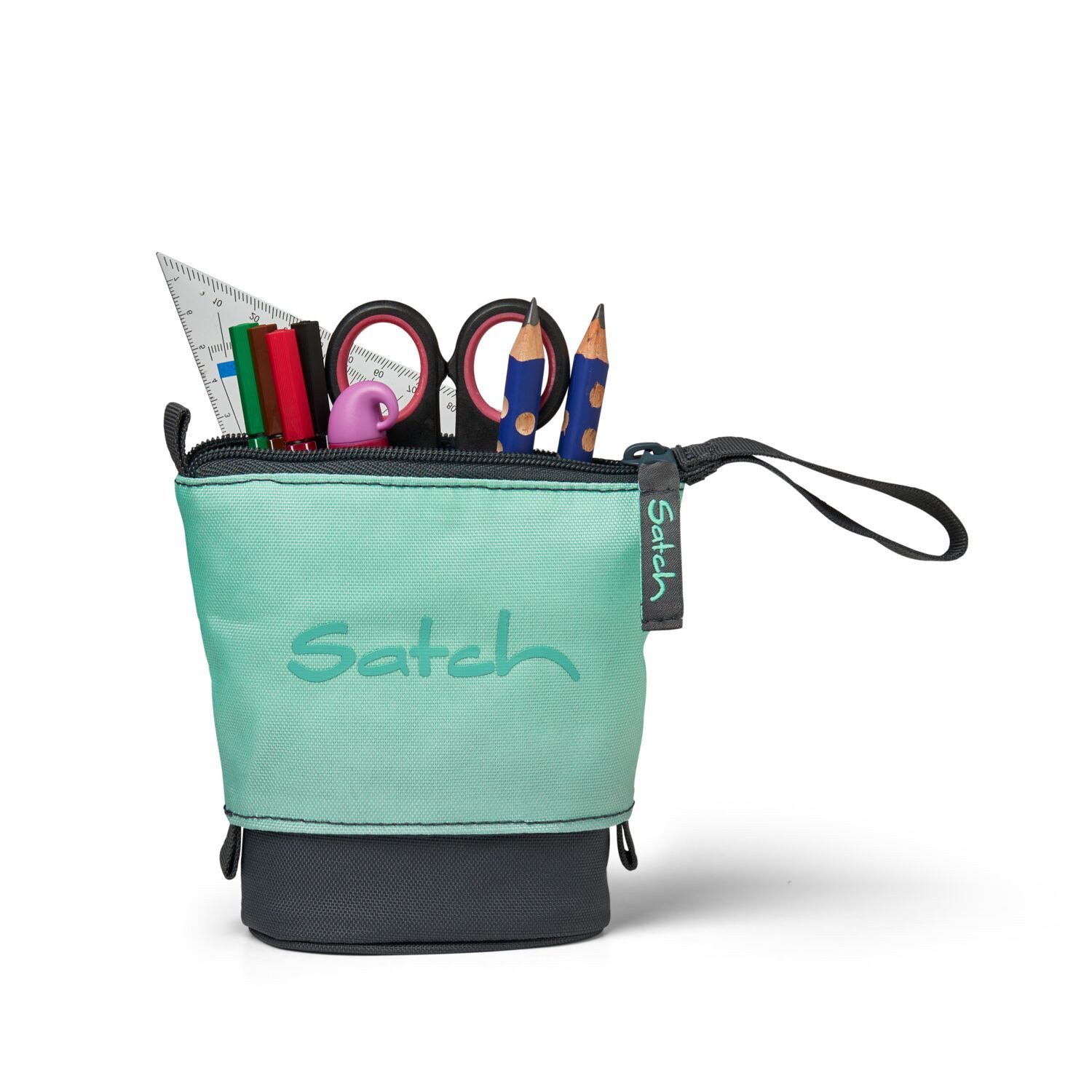 Satch Schulranzen Pencil Slider Gradient Mint (1 Stück), Mäppchen, Stifthalter, Etui