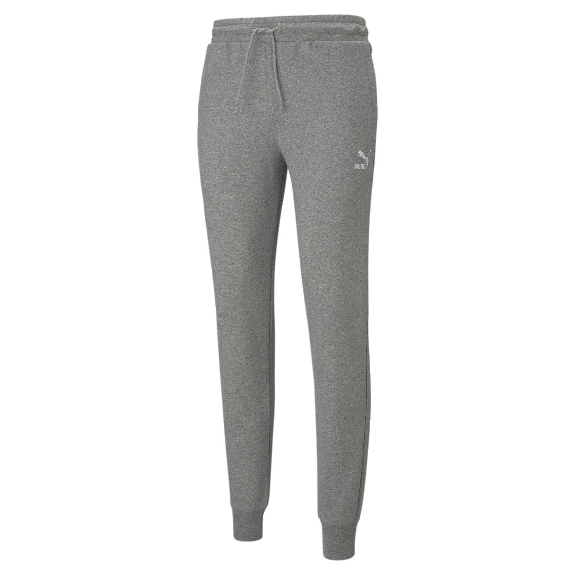 Herren Classics PUMA Jogginghose mit Sporthose Medium Bündchen Gray Heather