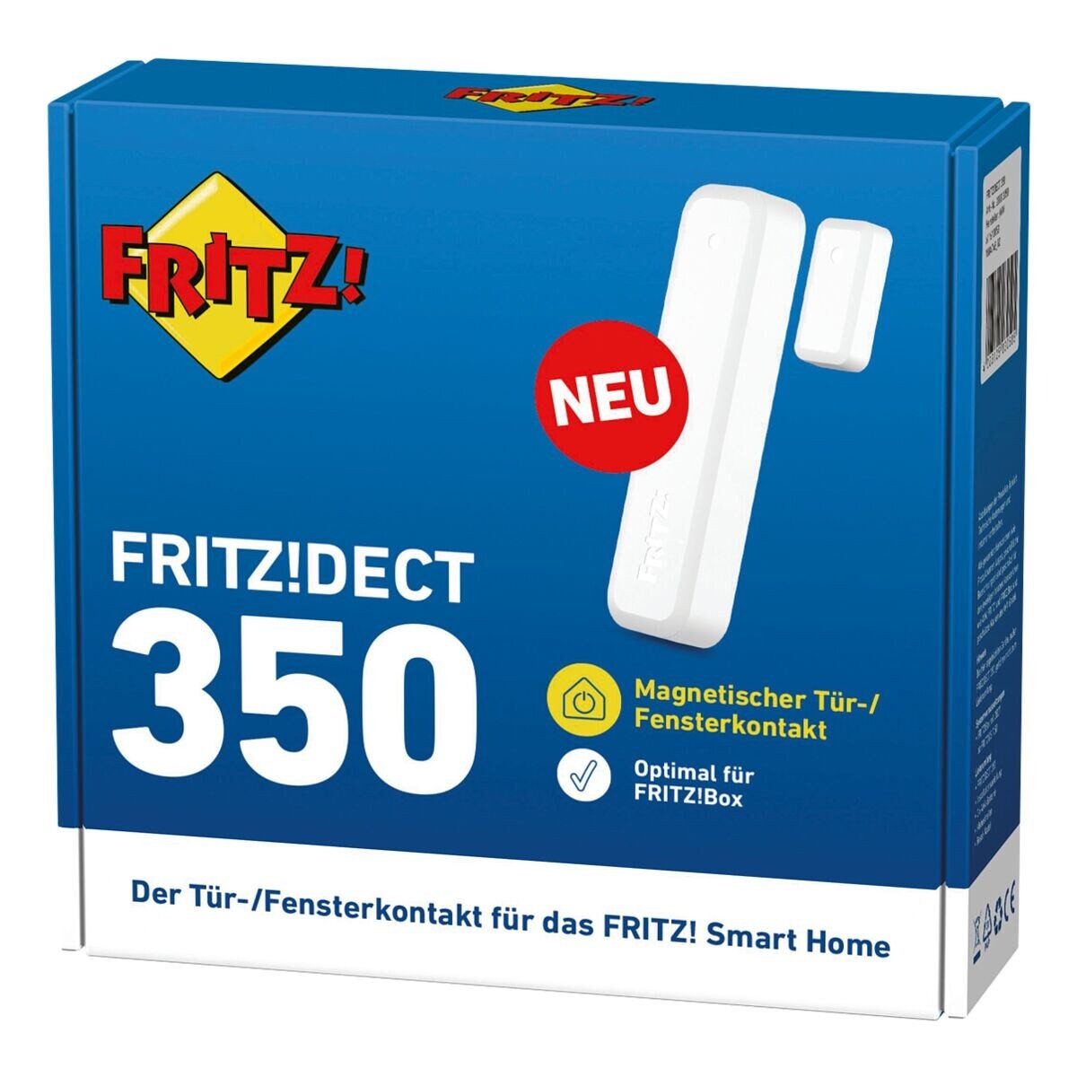 AVM FRITZ!DECT 350 Smarter Kontaktsensor, Magnetischer Tür-/Fensterkontakt