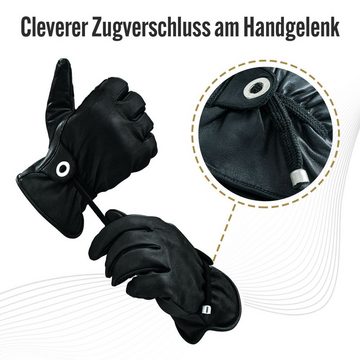 BLACK FOREST FOX Lederhandschuhe Black Forest Fox RODEO Leder Handschuhe Herren Damen 3 Farben Schwarz Größe XXL