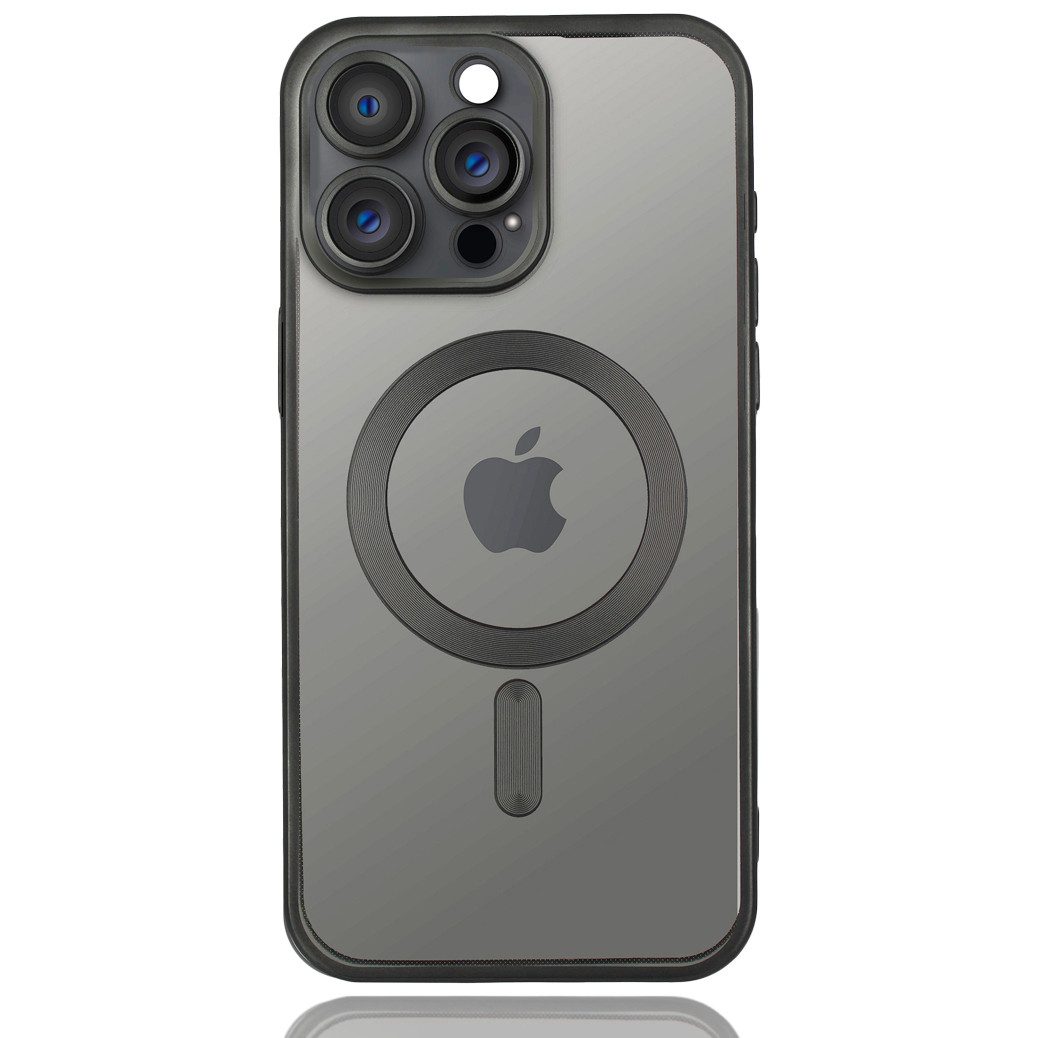 Wörleonline Handyhülle für iPhone 15 Pro Max mit integriertem Kameraschutz 6,7 Zoll, TPU Schutzhülle in passendem Titan-Farbton, MagSafe kompatible Hülle – Bild 5 von 5