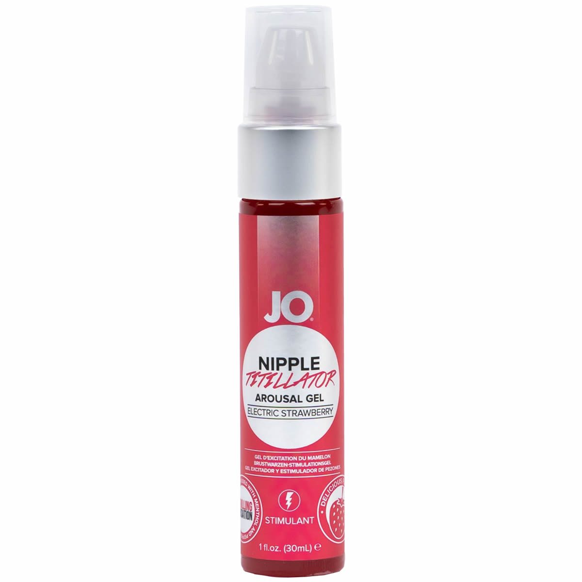 Stimulationsgel Nipple Titillator - Electric Strawberry