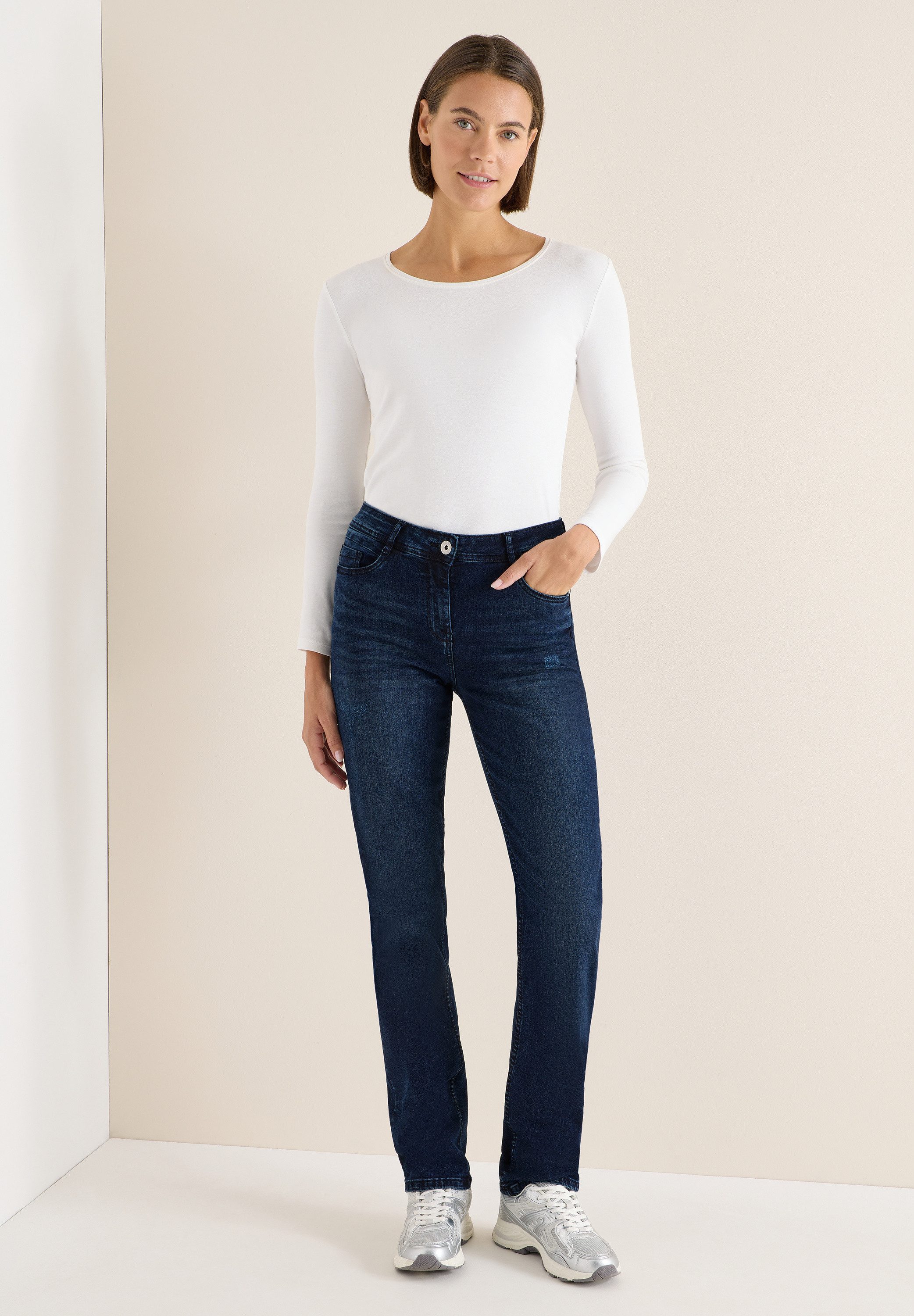 CECIL Slim-fit-Jeans High Waist