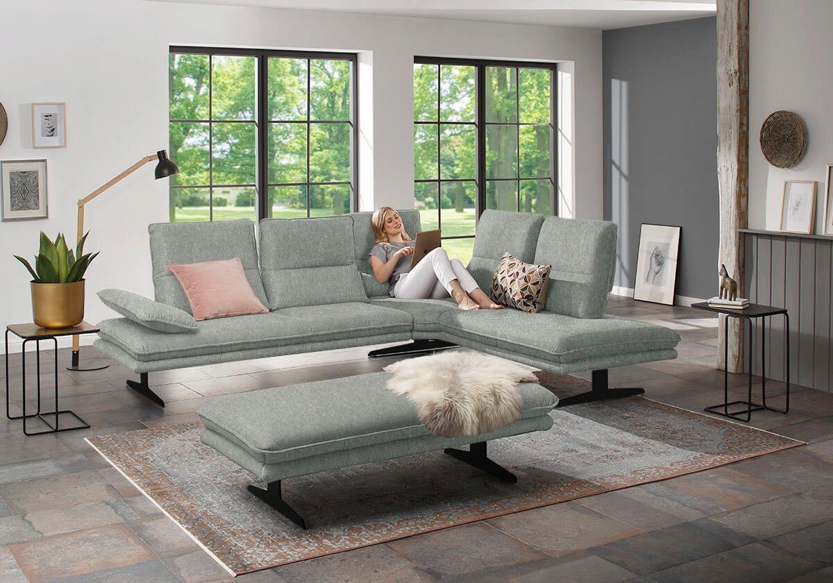 W.SCHILLIG Ecksofa broadway, Designsofa, toller Sitzkomfort, günstig online kaufen