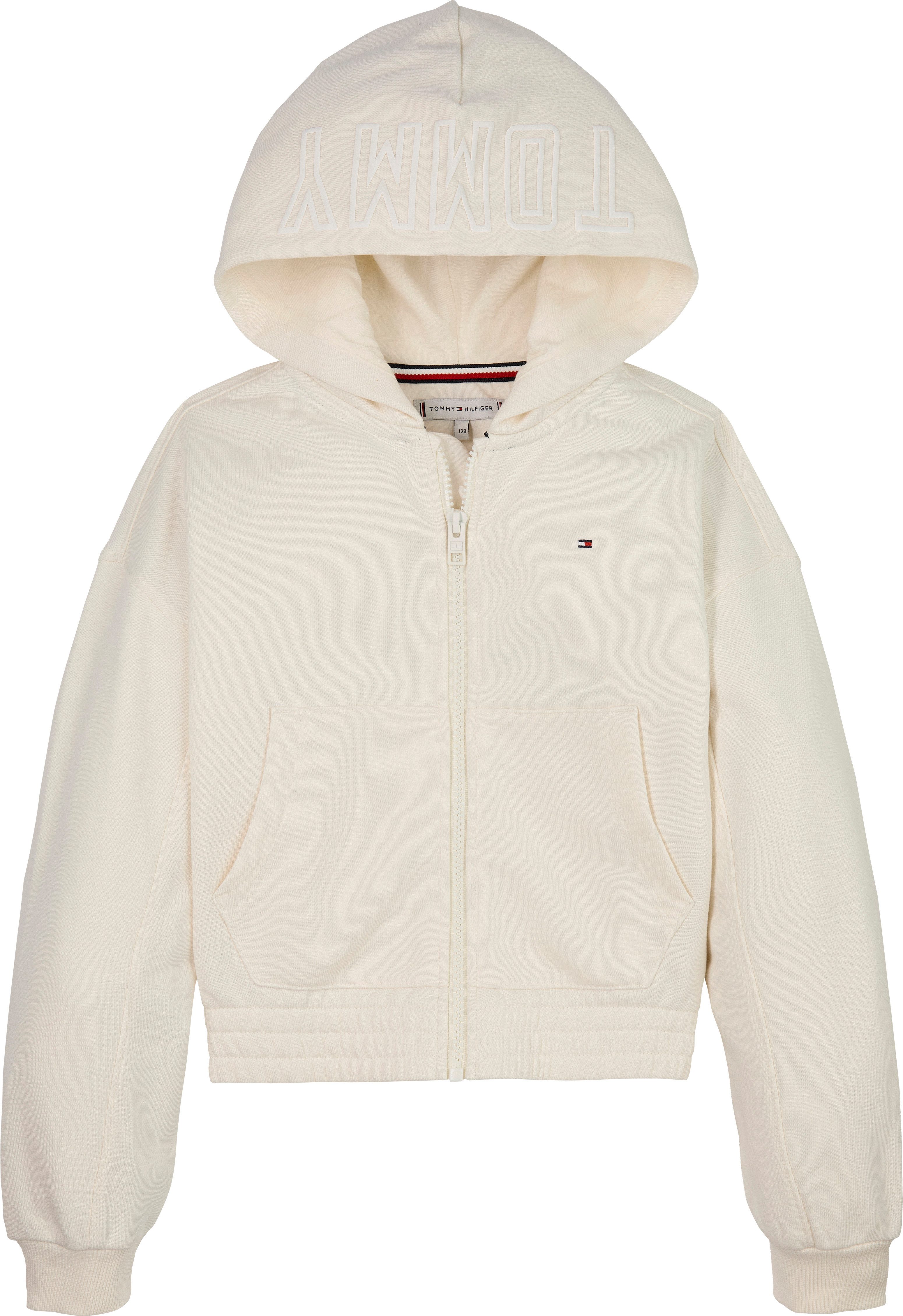 Tommy Hilfiger Kapuzensweatjacke TOMMY PUFF PRINT ZIP THRU HOODIE für Kinder bis 16 Jahre, Druck auf der Kapuze