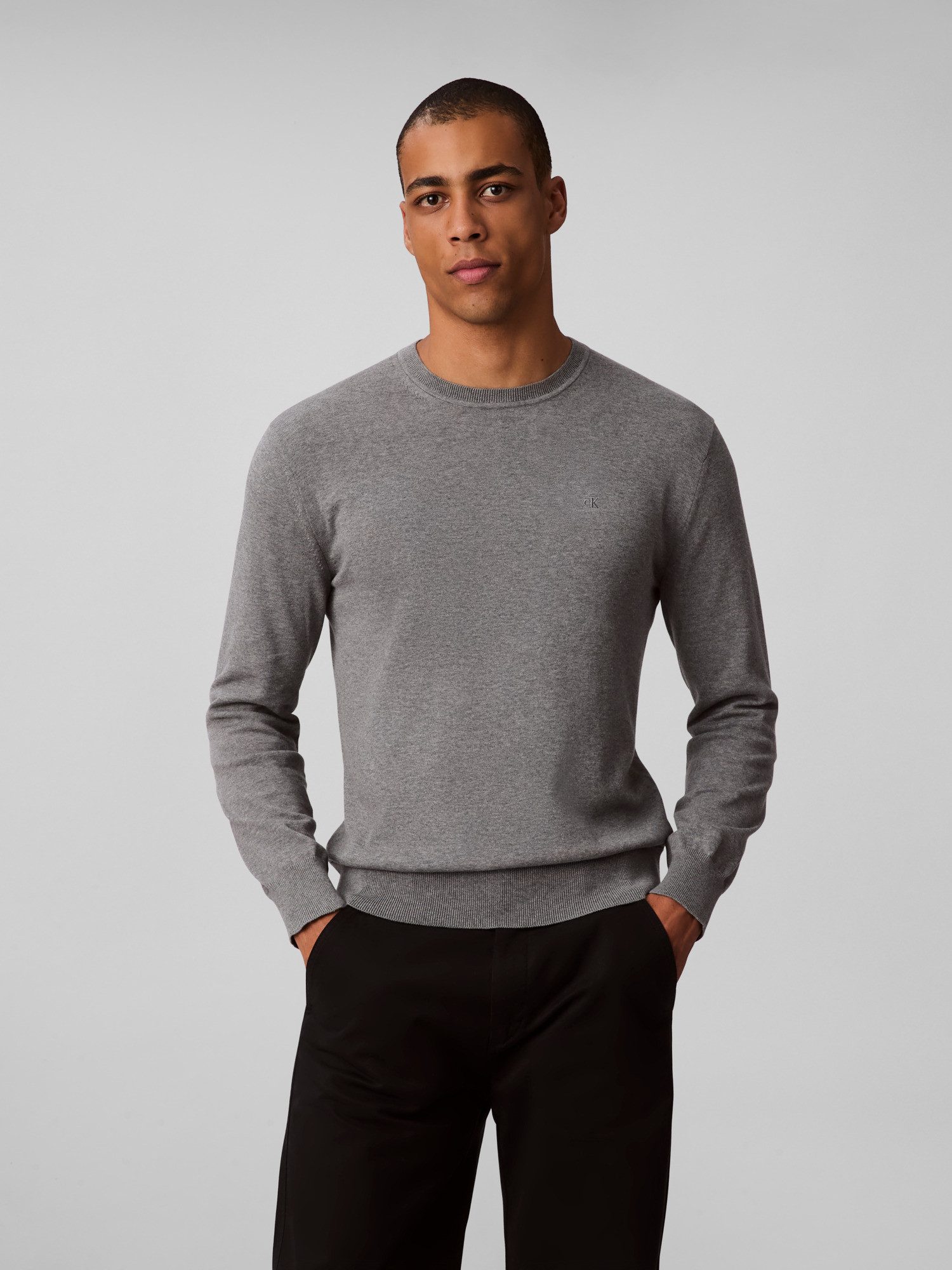 Calvin Klein Strickpullover LS SUPIMA COTTON günstig online kaufen